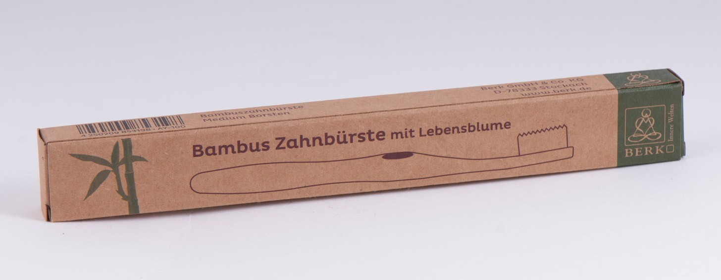 Bambus Zahnbürste Blume des Lebens