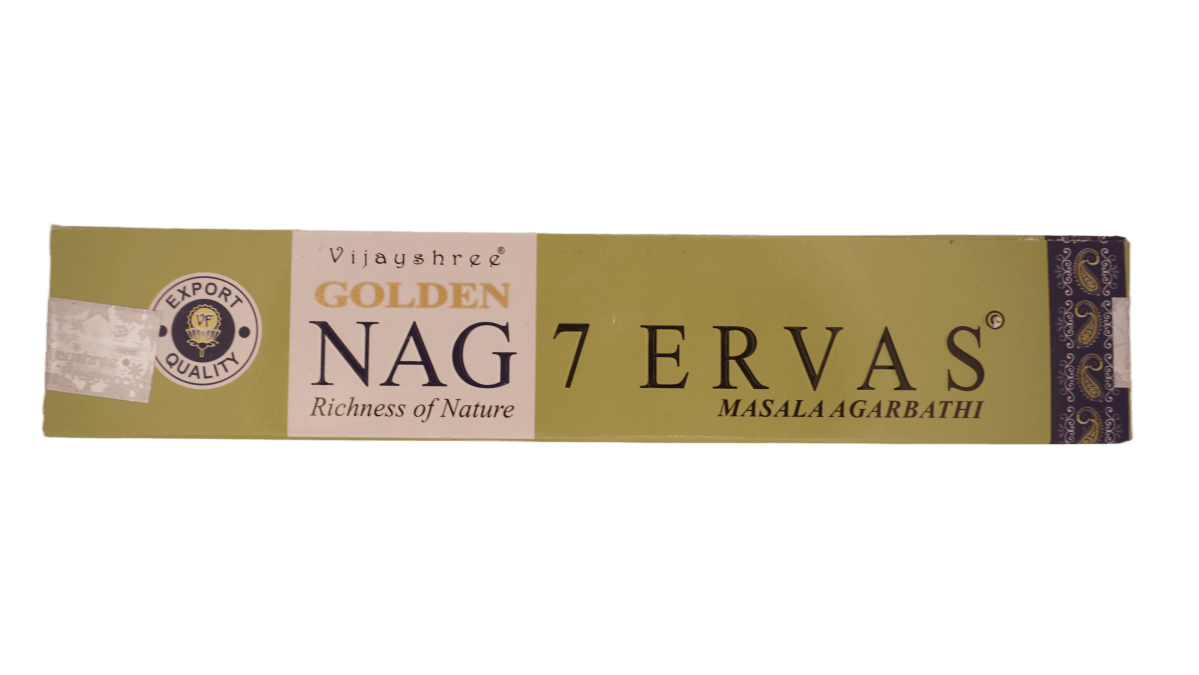 Vijayshree Incense "Golden Nag 7 Ervas" 15gr.