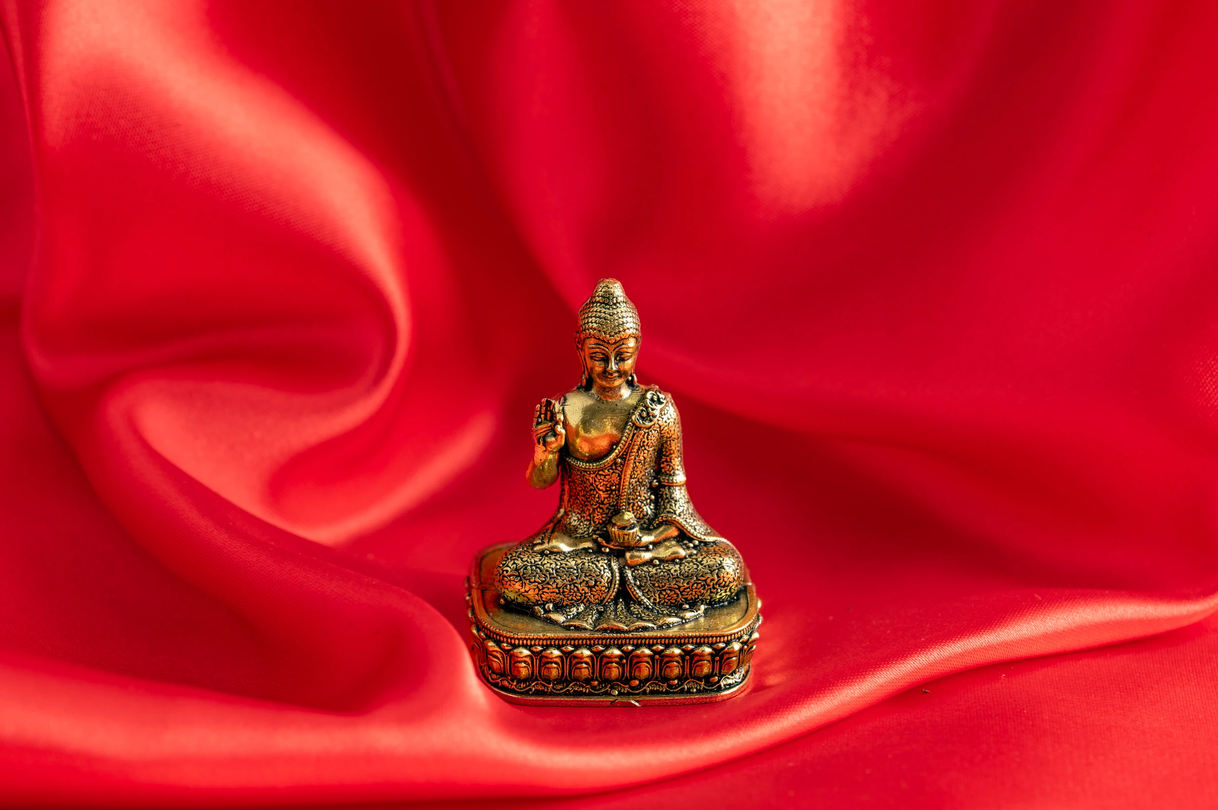 Buddha hochwertiges Kunstobjekt, Messing