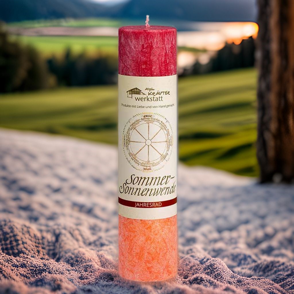 Allgäuer Heilkräuterkerze - Sommersonnenwende