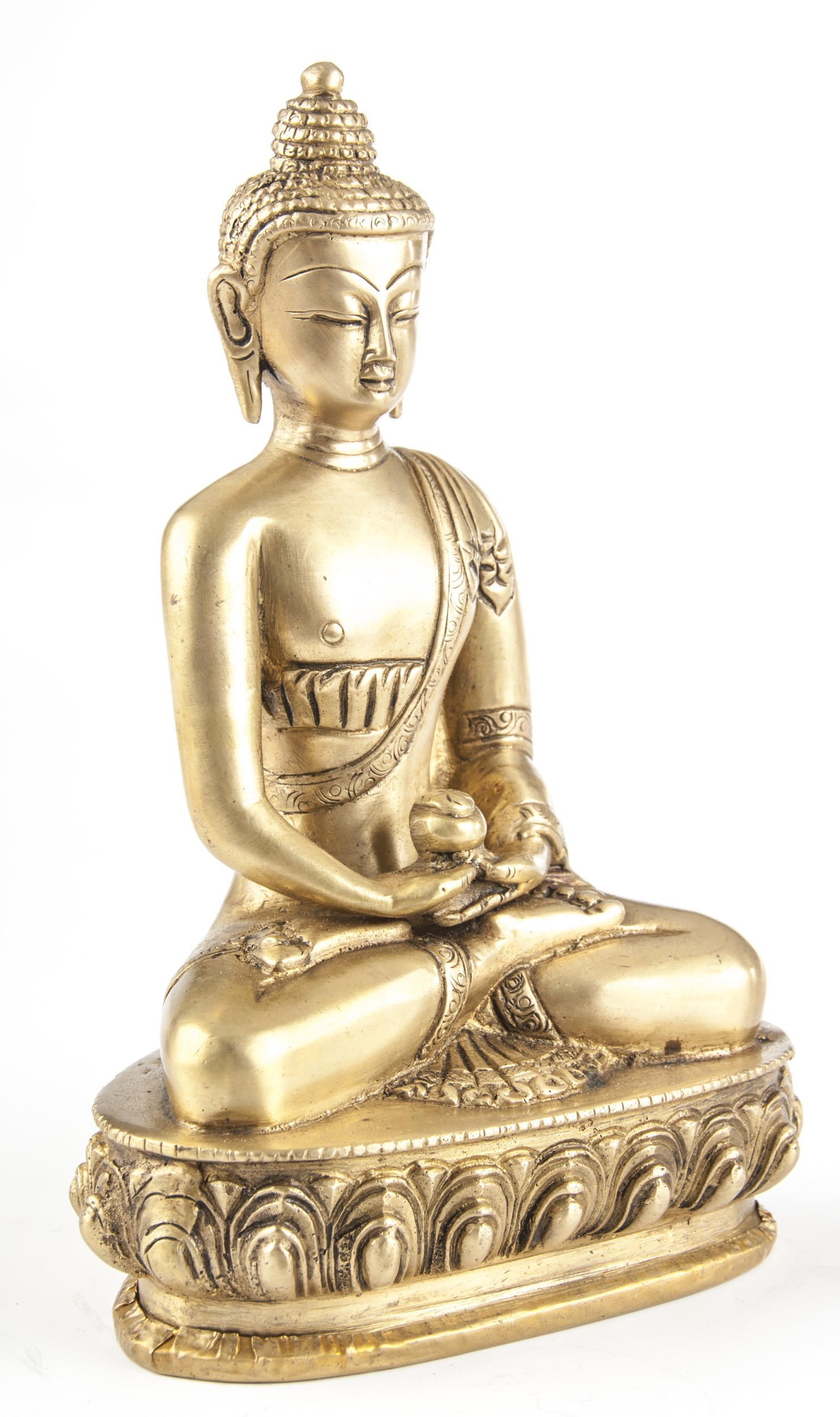 Buddha Amithaba, Messing, ca. 20 cm