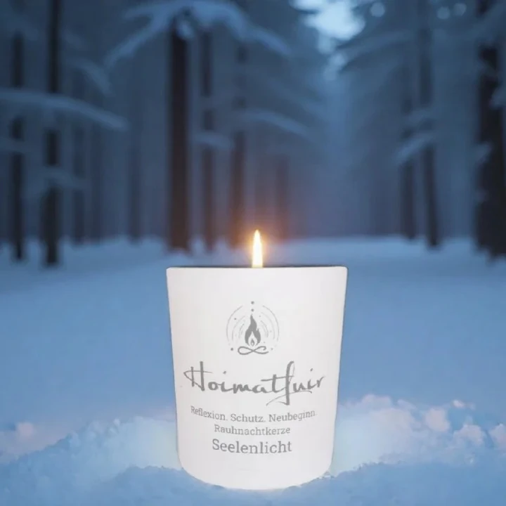 Hoimatfuir´s Rauhnachtkerze -Seelenlicht - Reflexion. Schutz. Neubeginn