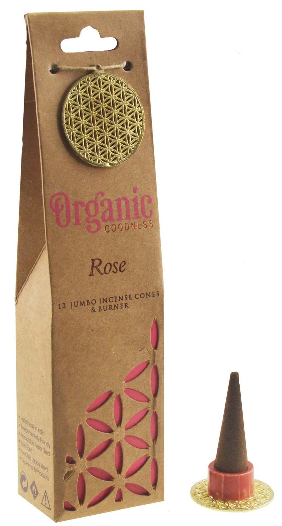 Masala Räucherkegel - Organic - Rose