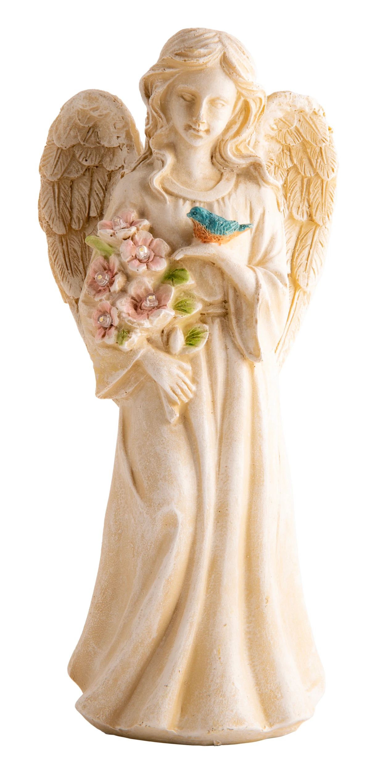 Blumenengel Birdy mit Solarlicht