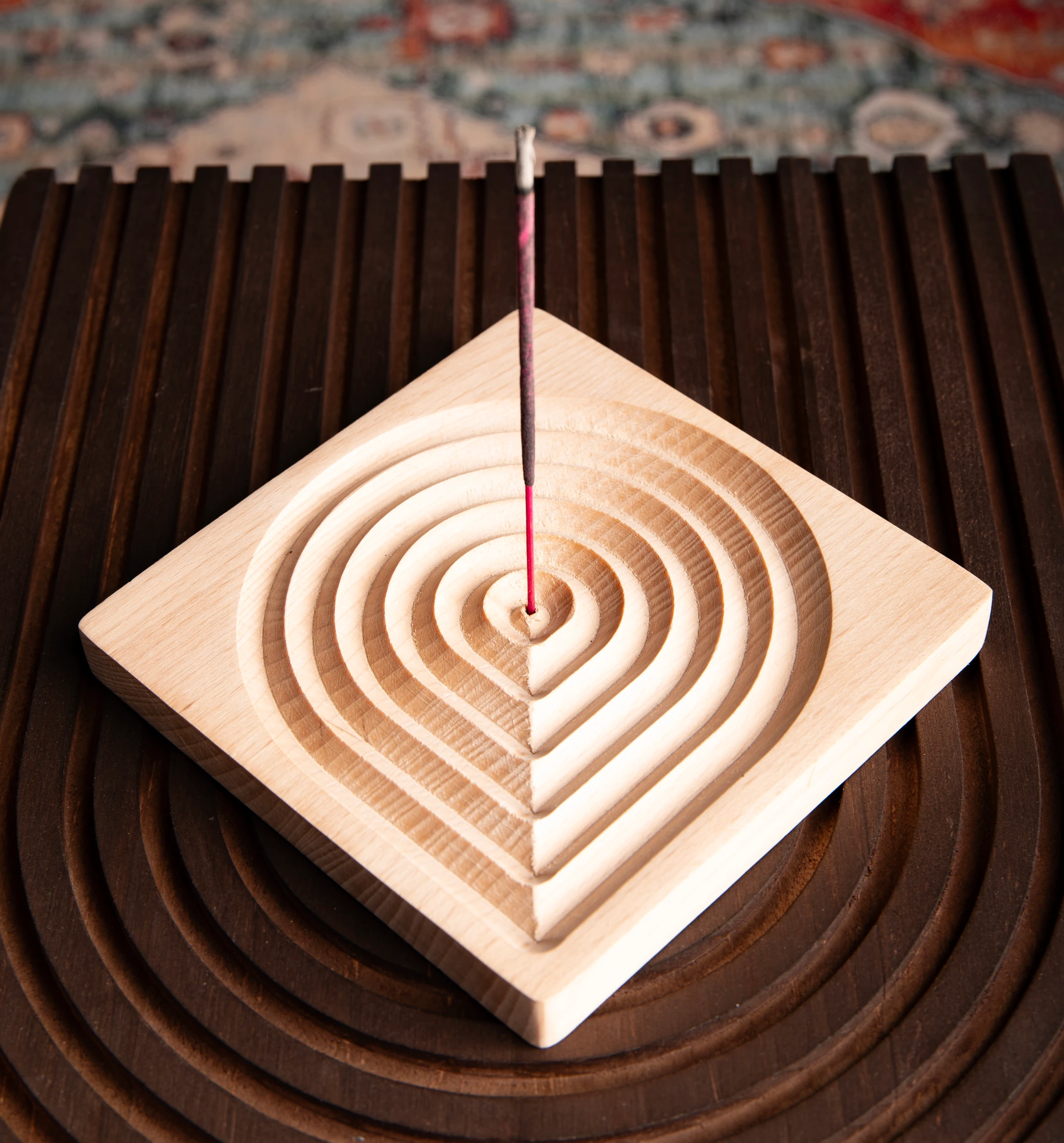 Räucherhalter Extensio Buchenholz