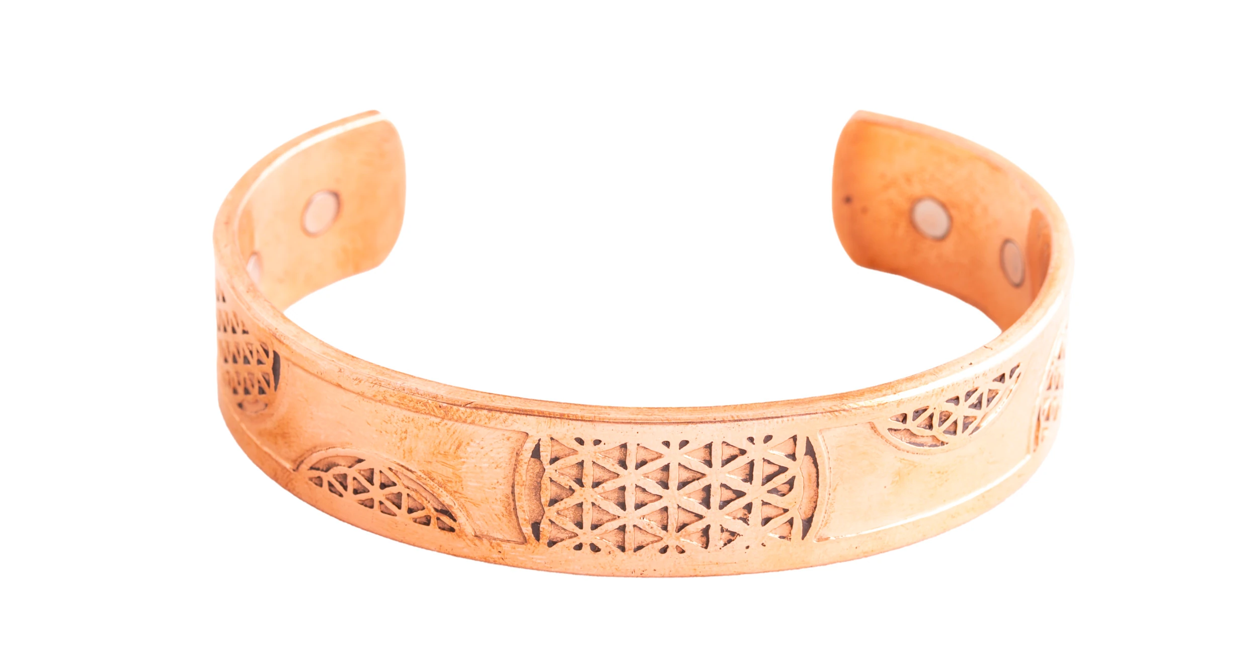 Blume des Lebens, groß Magnet-Kupferamreif