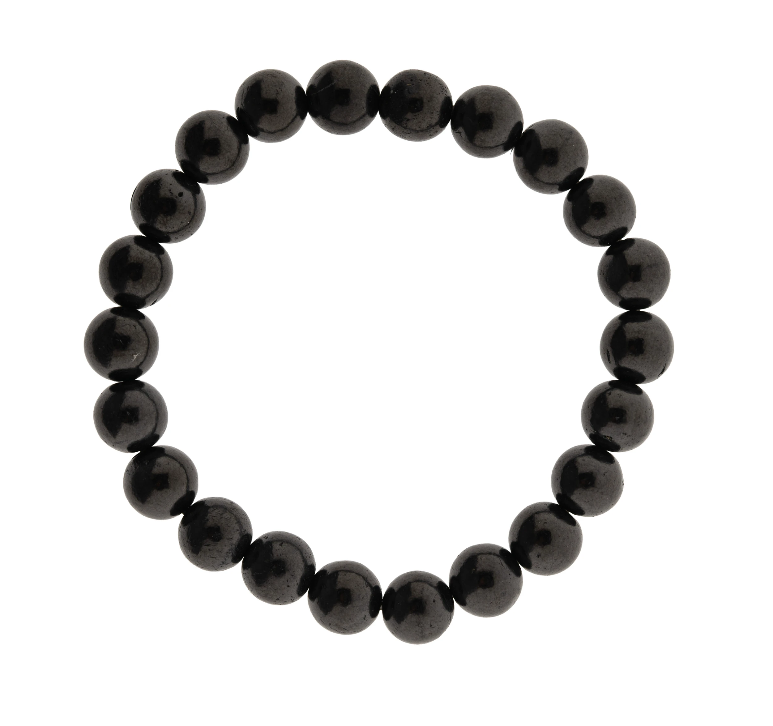 Schungit Armband große Perlen