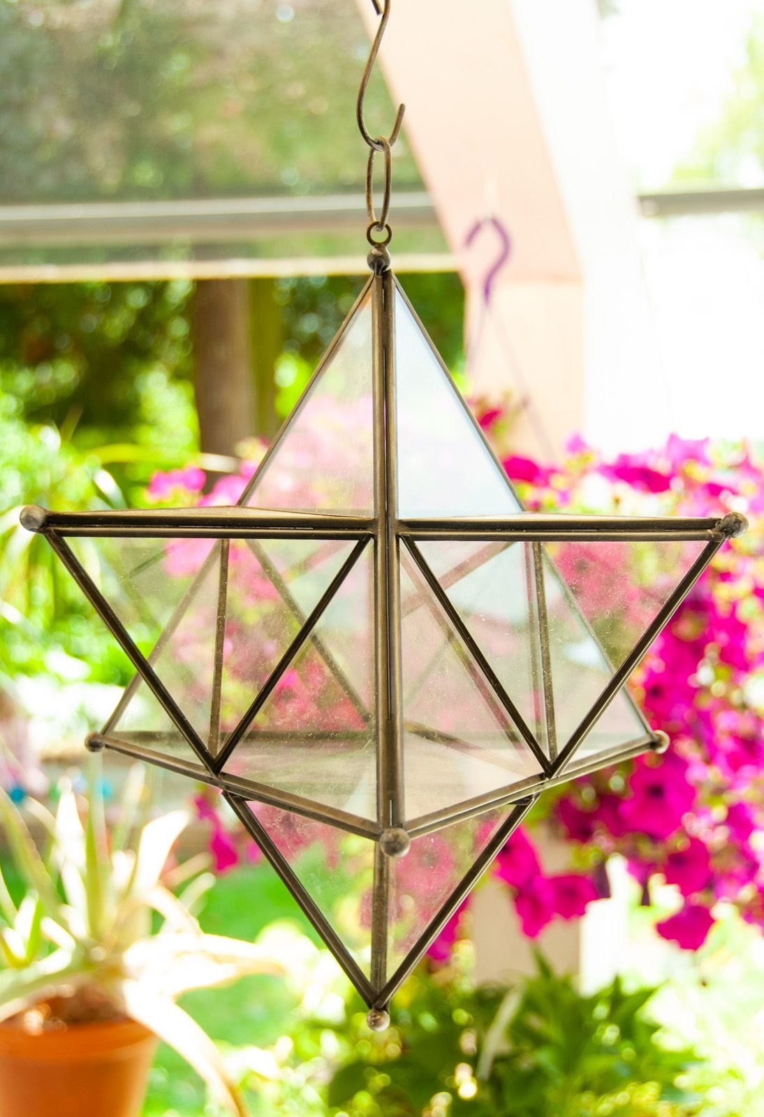 Orientalisches Licht "Merkaba" mit Kette