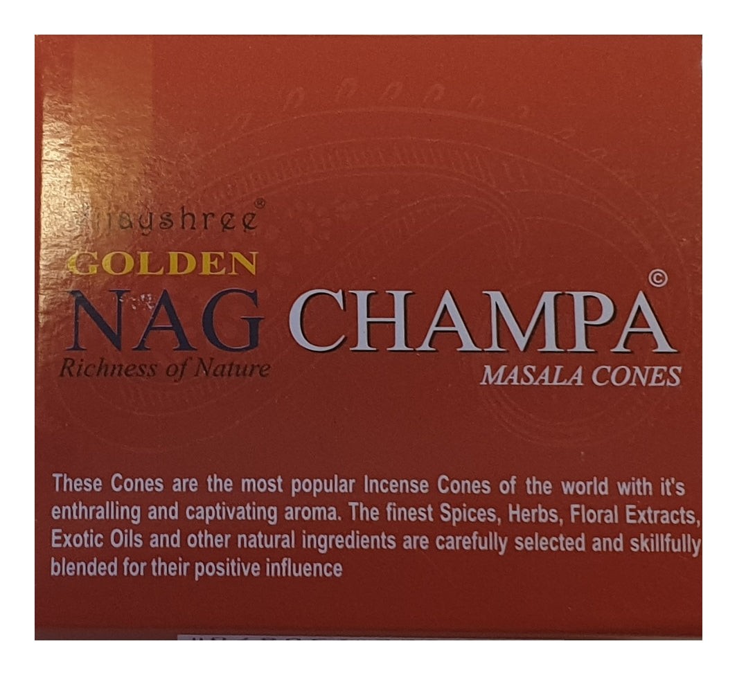 Golden Nag Champa Räucherkegel