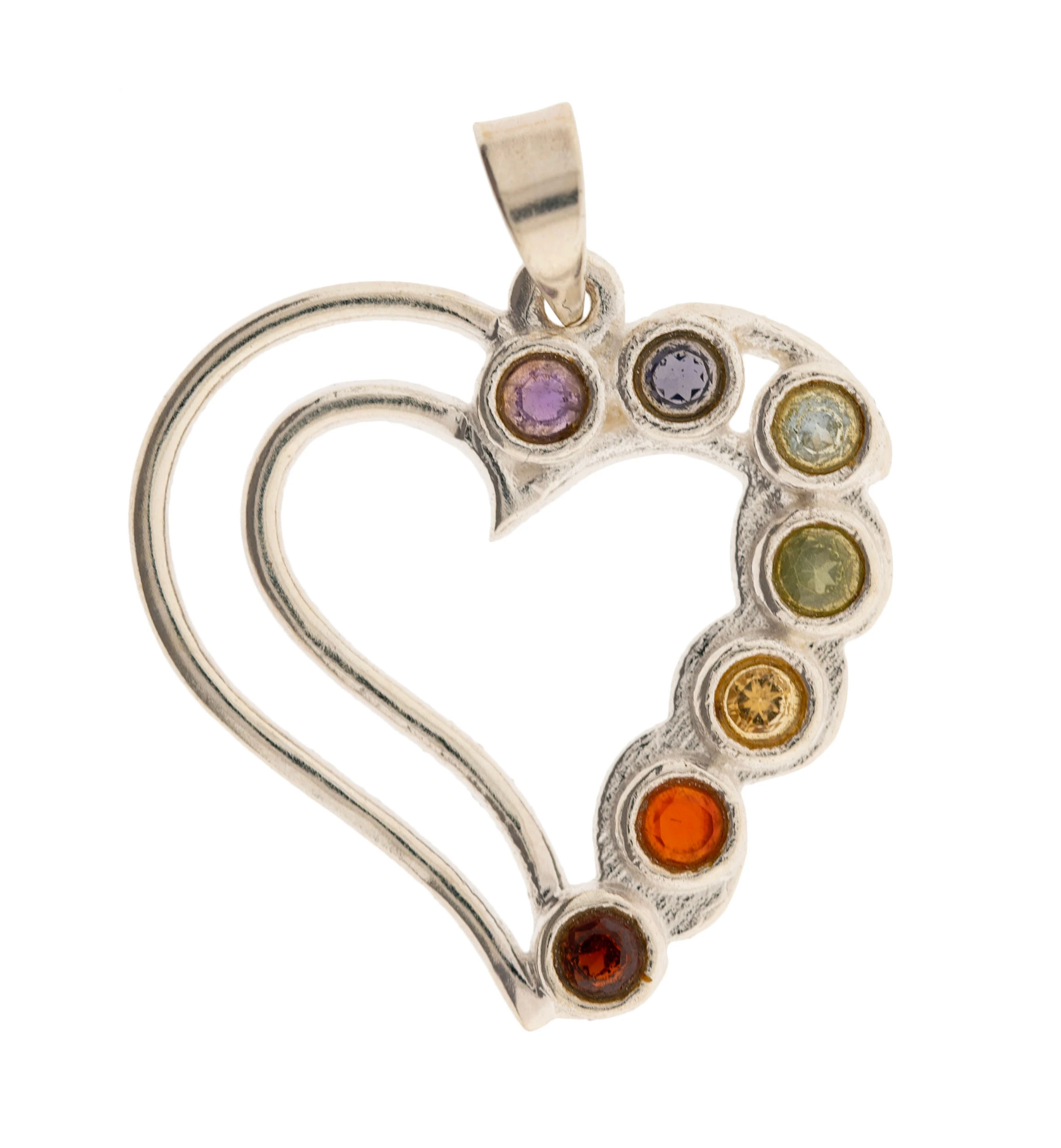 Chakra Herz Anhänger 925er Silber