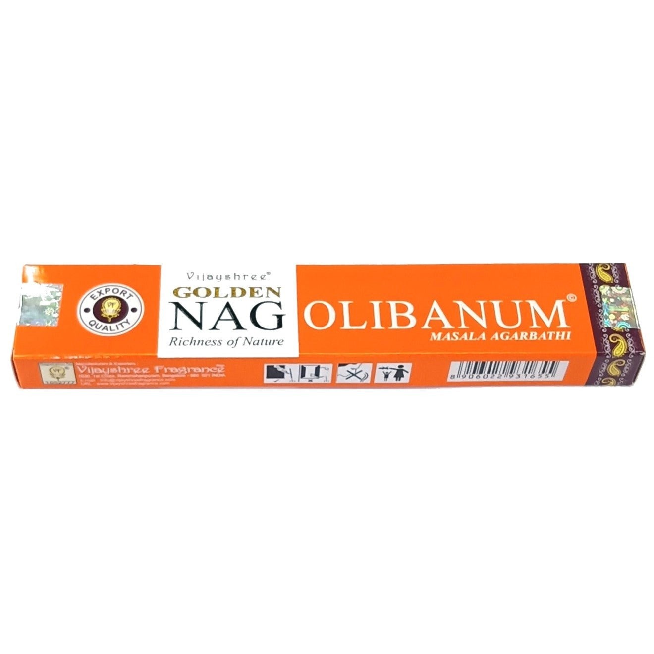 Vijayshree Incense "Golden Nag Olibanum" 15gr.