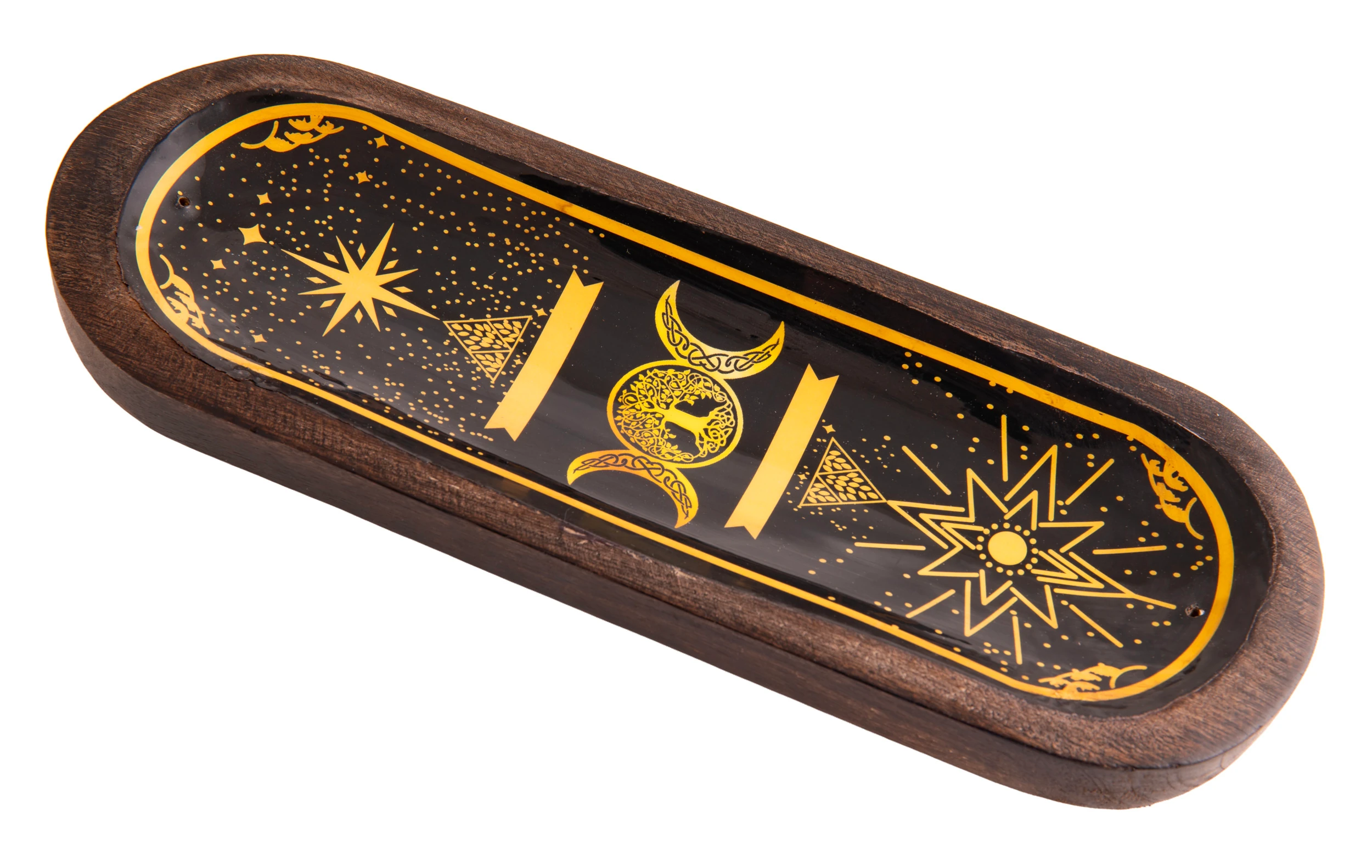 Räucherstäbchenhalter Fantasy Sonne Mond lila schwarz