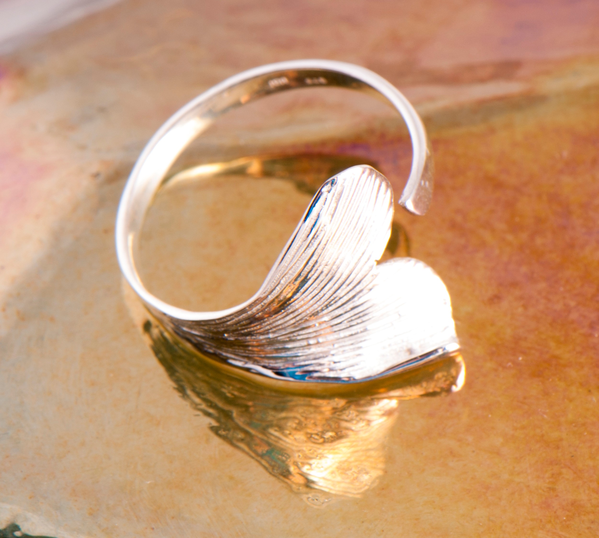 Ginkgo Blatt Ring