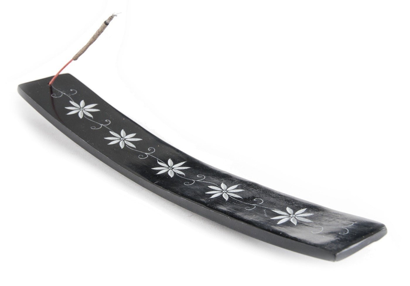 Blumengirlande graviert - Specksteinhalter