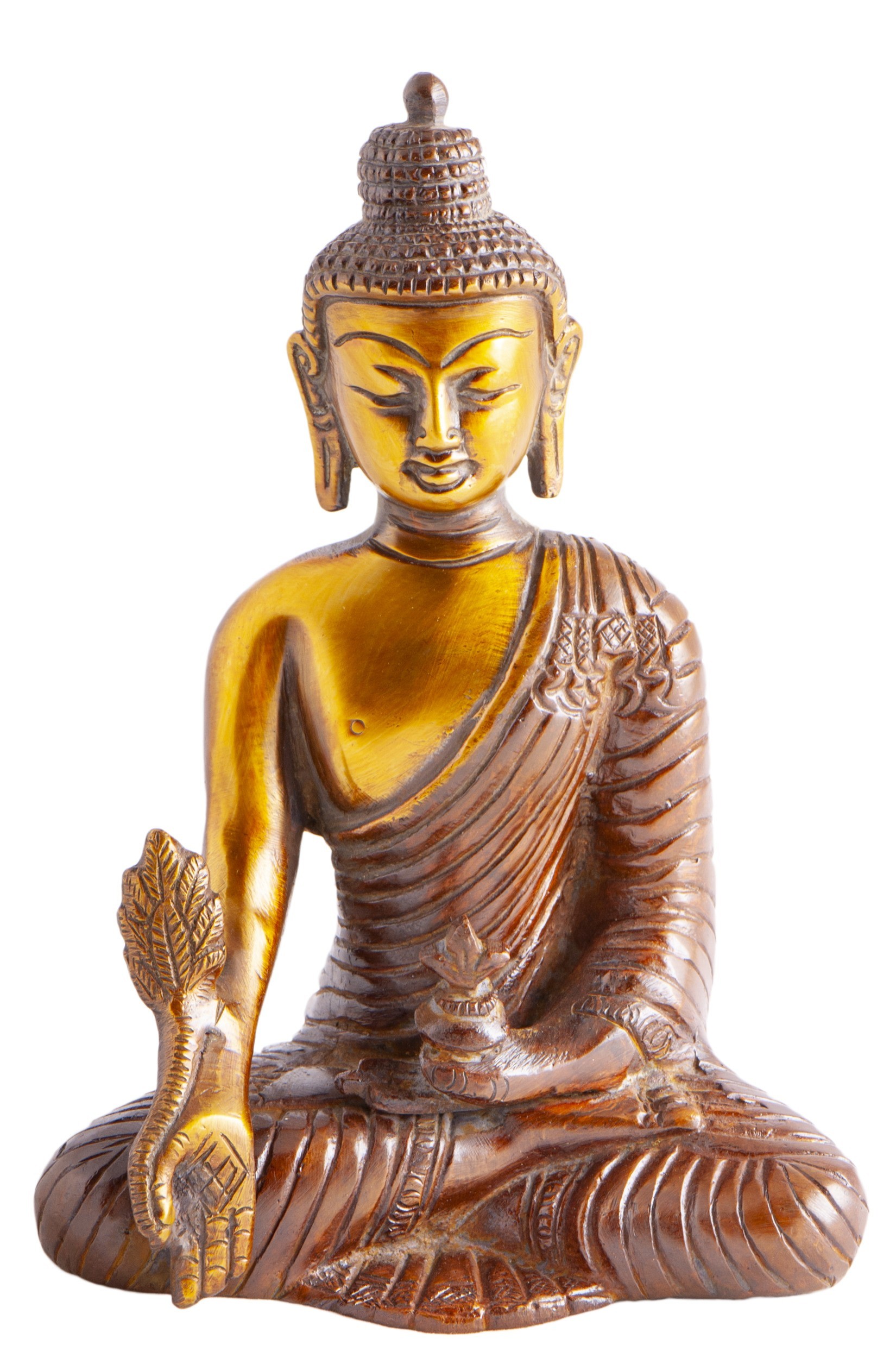 Buddha, 16 cm Messing