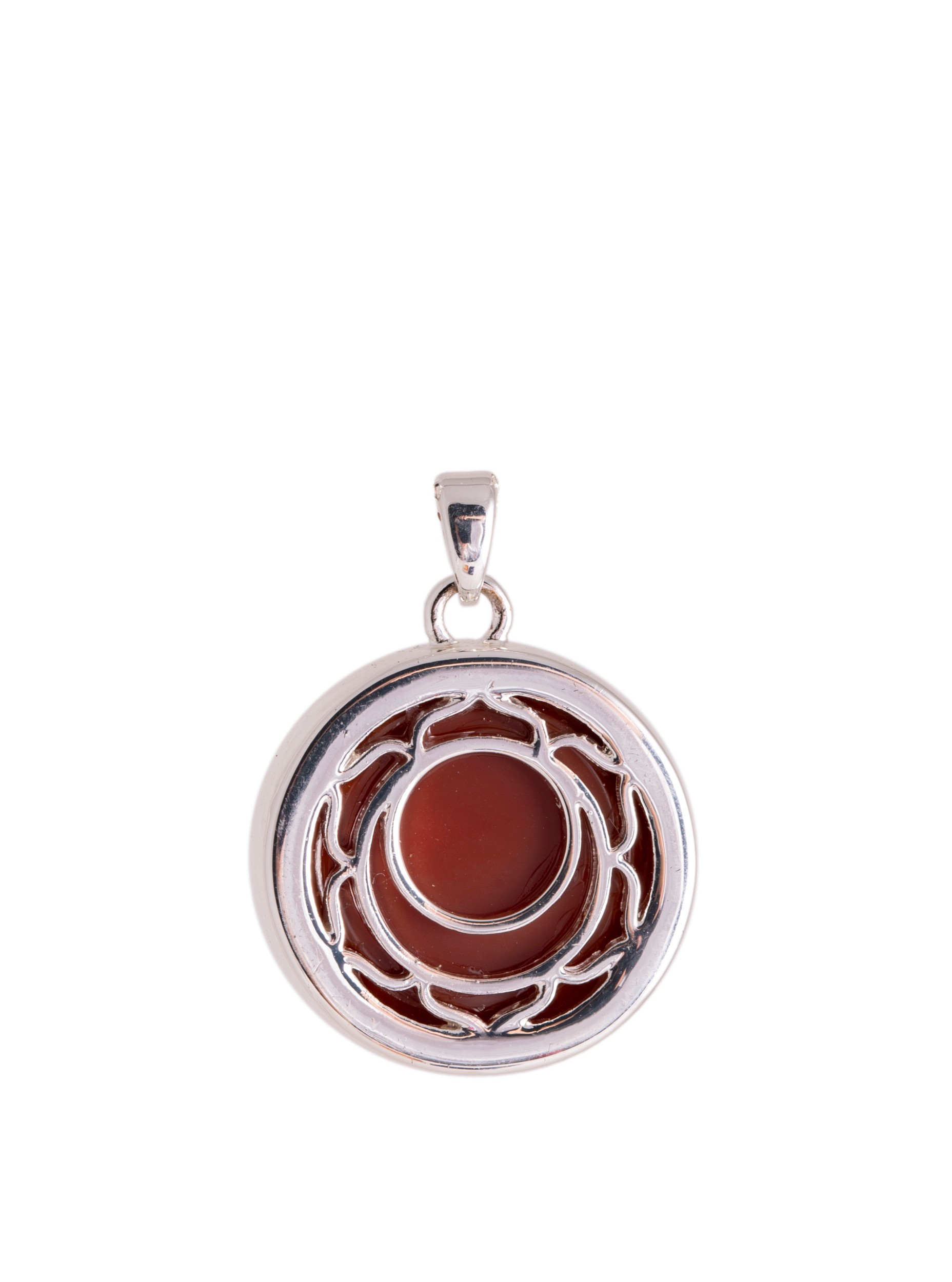 Sakral-Chakra Anhänger mit Karneol und Kette