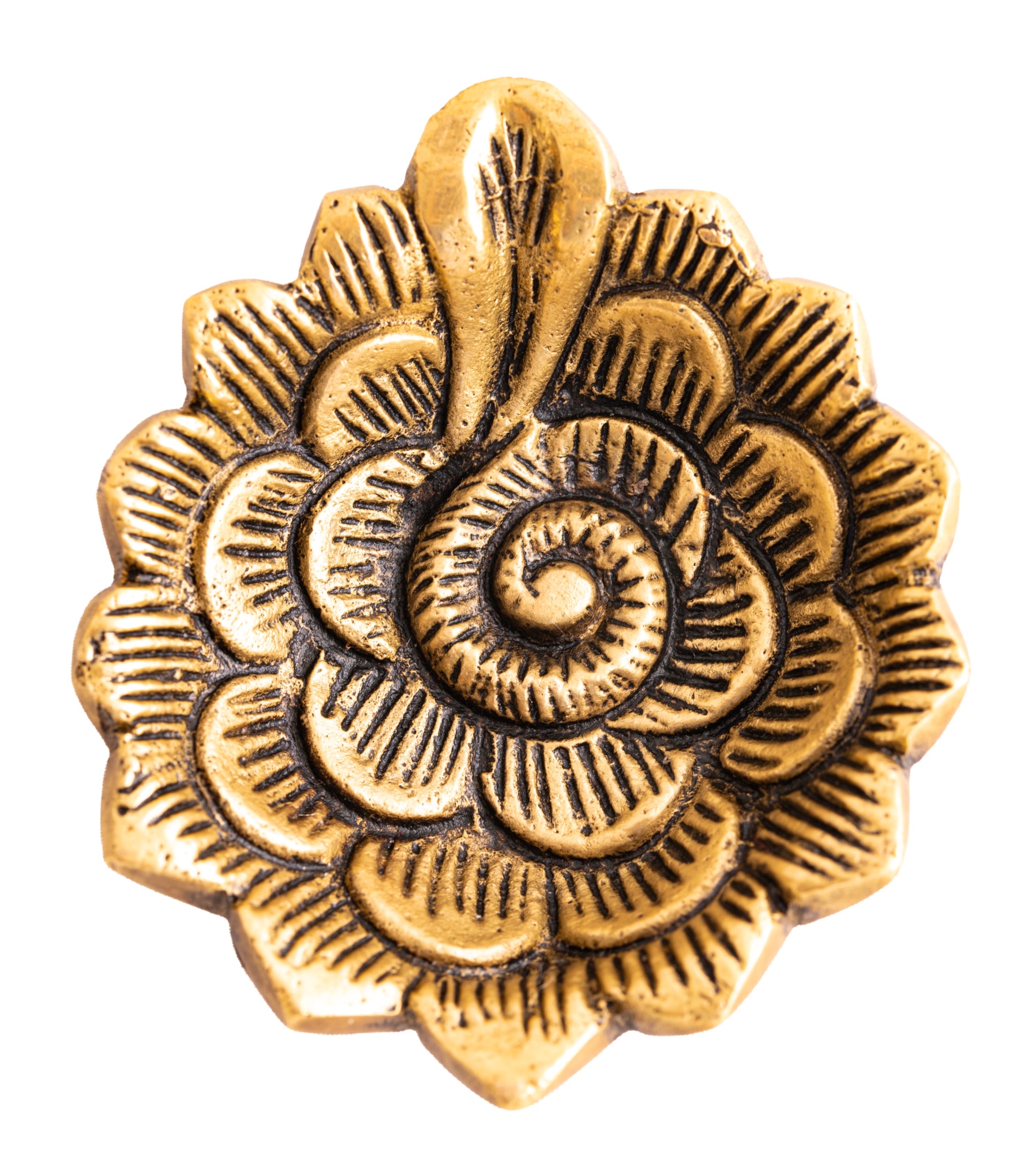 Gheelampe Lotus schweres Messing