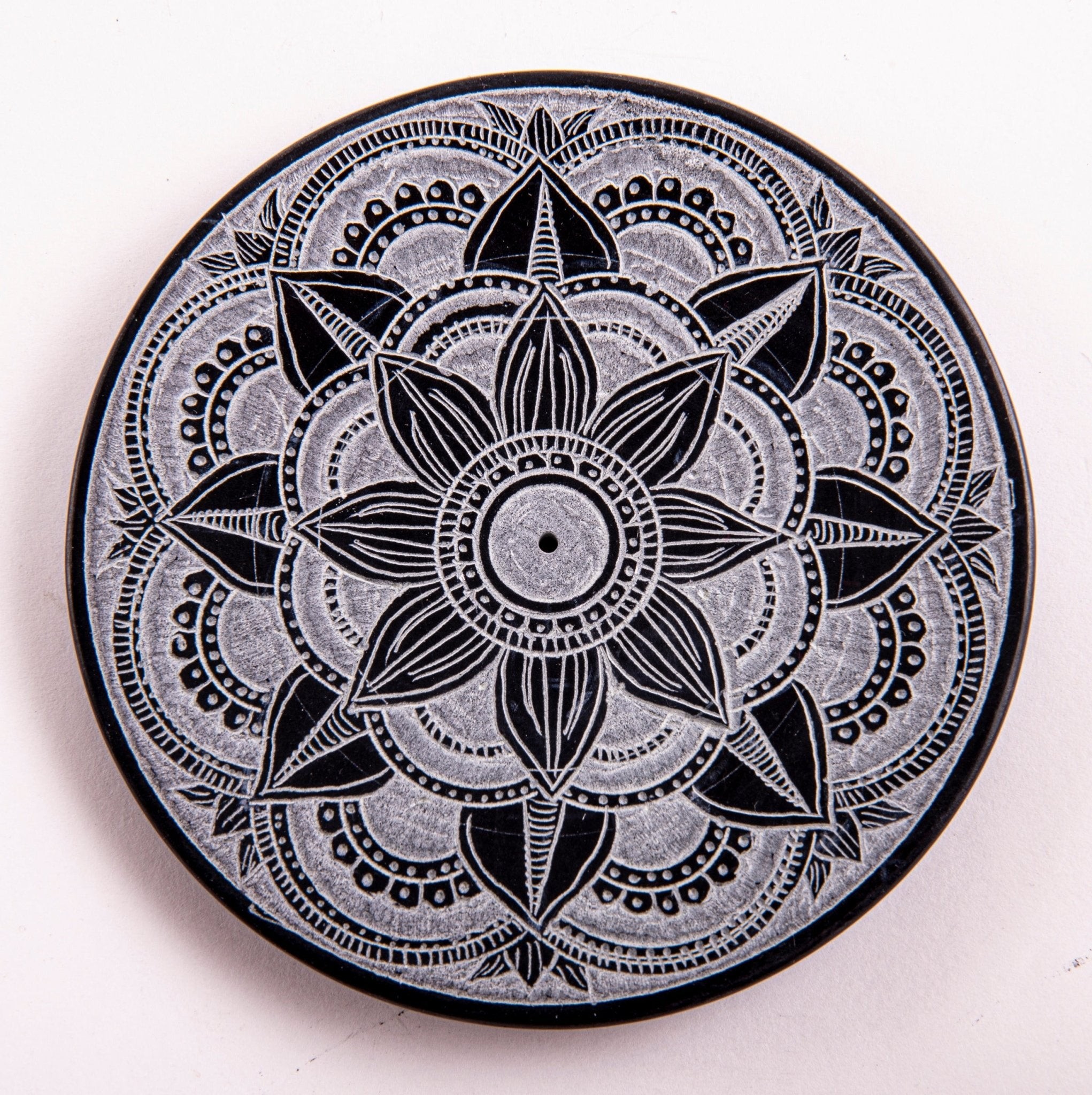 Stäbchenhalter Mandala, klein Speckstein