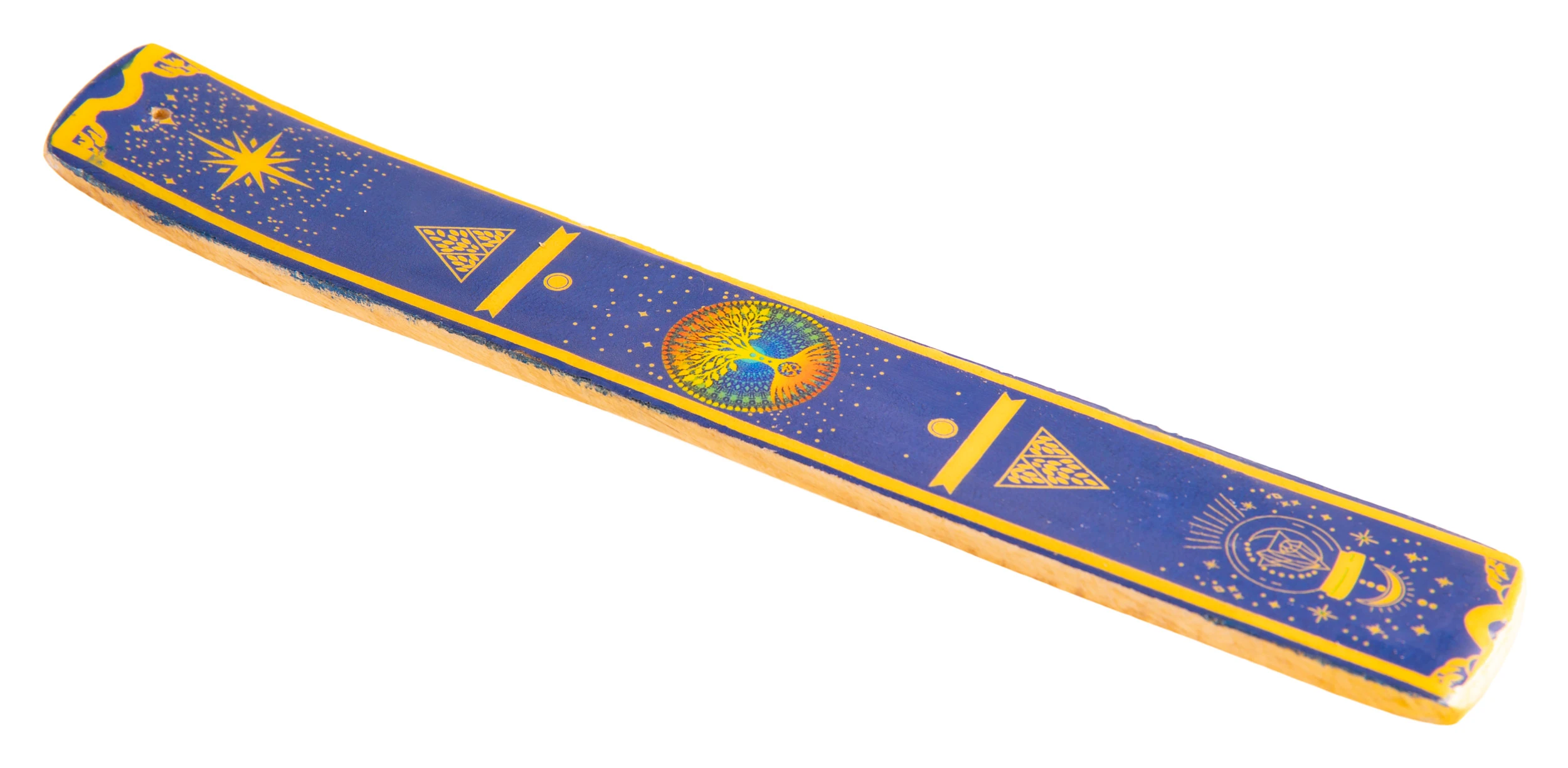 Räucherstäbchenhalter Fantasy Baum des Lebens blauer Hintergrund