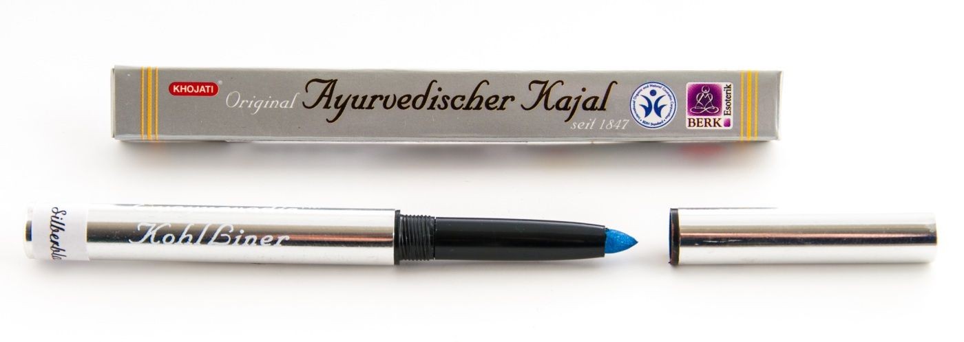 Edler ayurvedischer Kajal - Silberblau