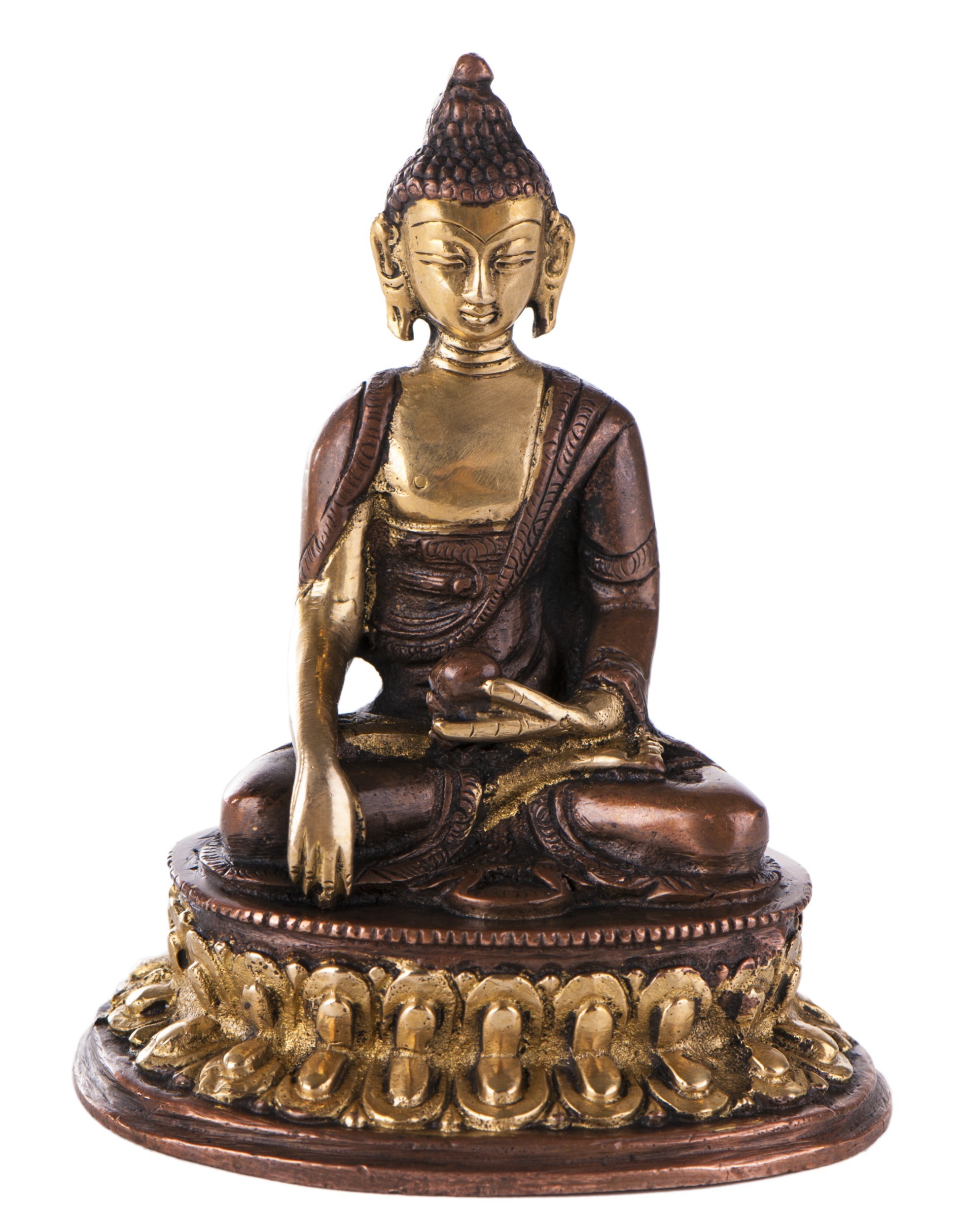 Buddha, 12 cm Messing