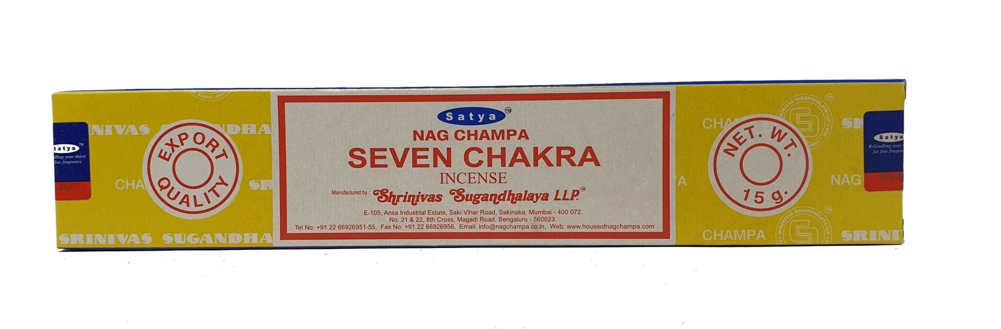 Satya - Nag Champa - Seven Chakra