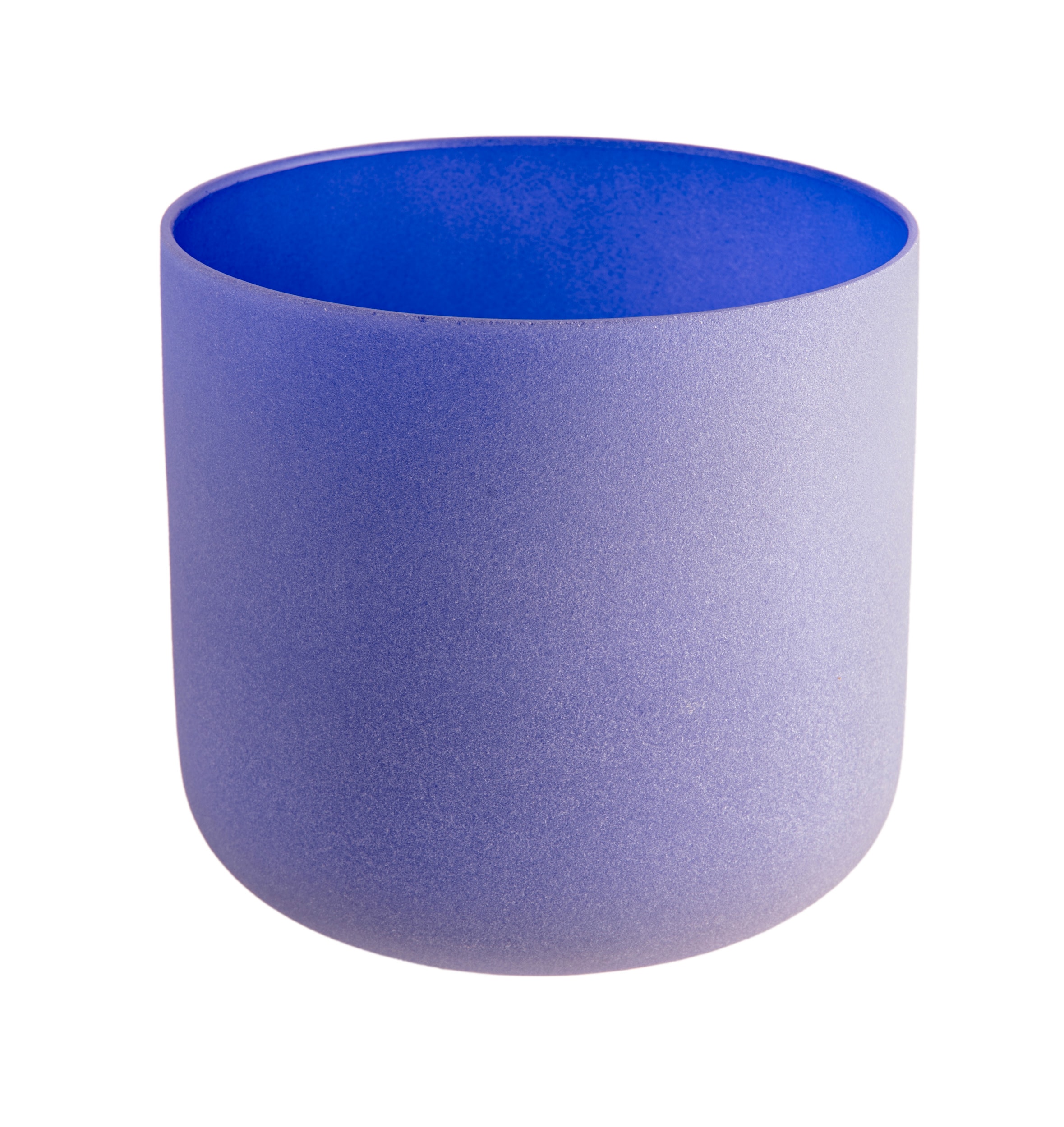 Kristallklangschale Stirn Chakra 7" Ø ca. 18 cm, Ton A, Farbe Indigo