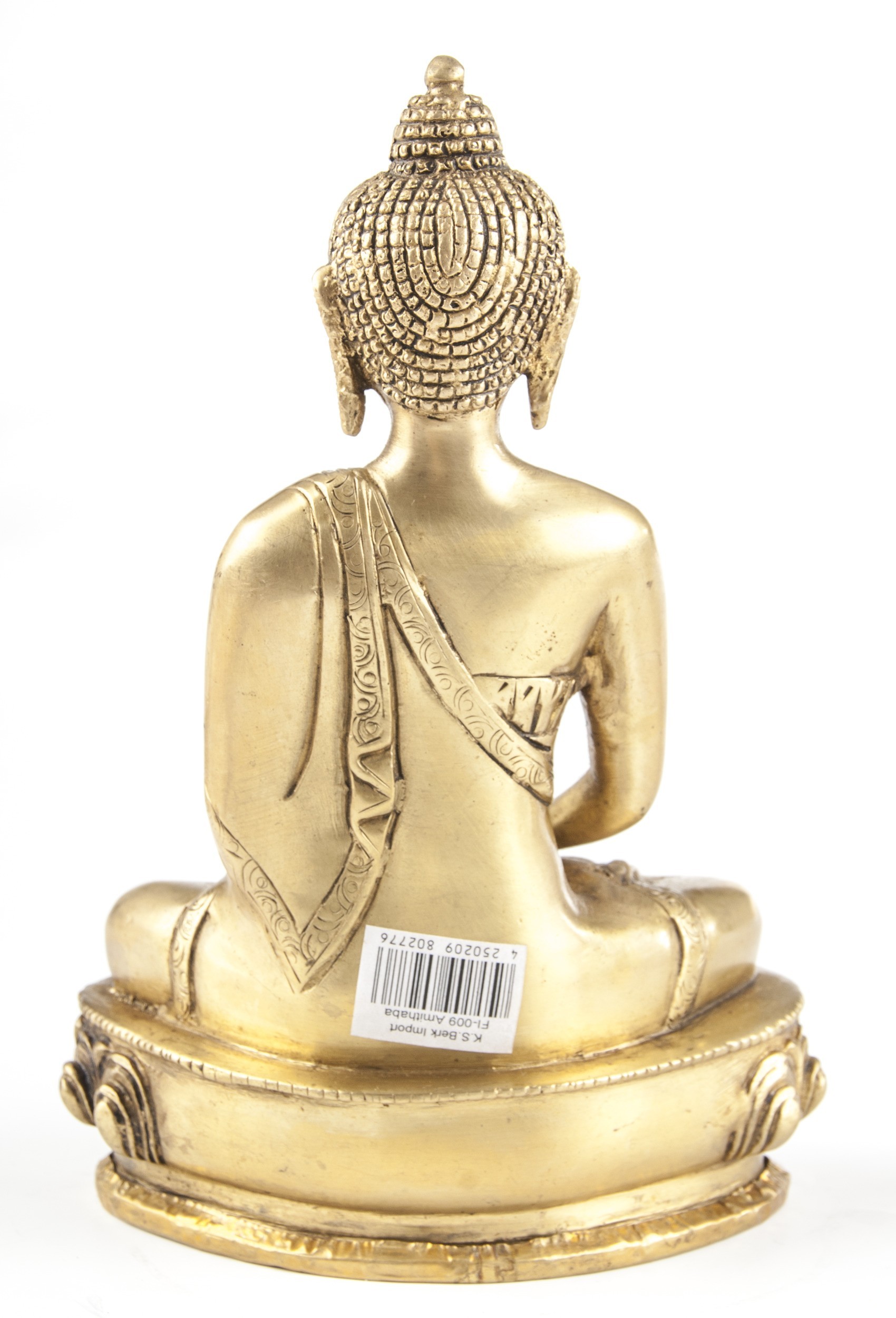 Buddha Amithaba, Messing, ca. 20 cm