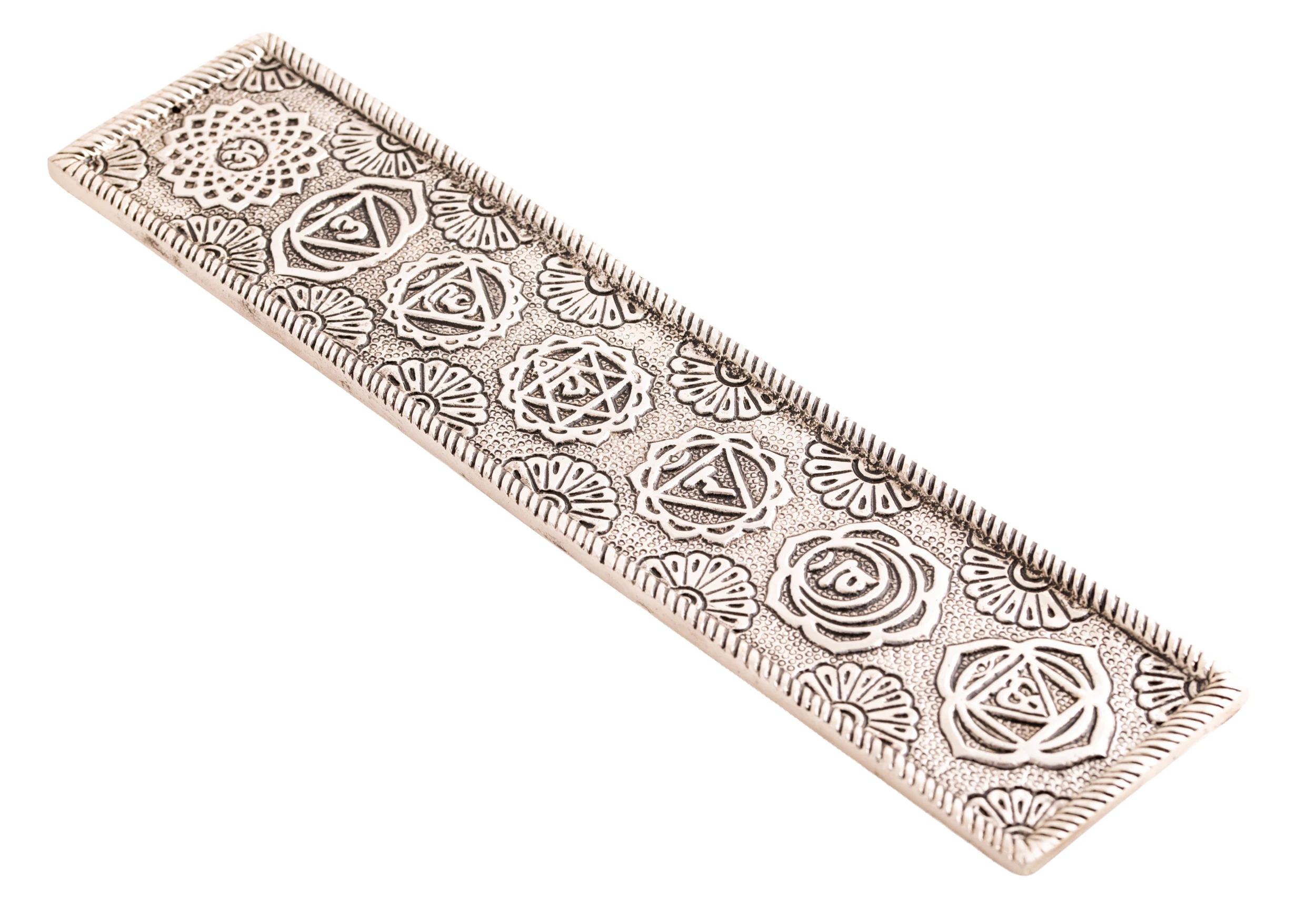 Chakrahalter Weißmetall