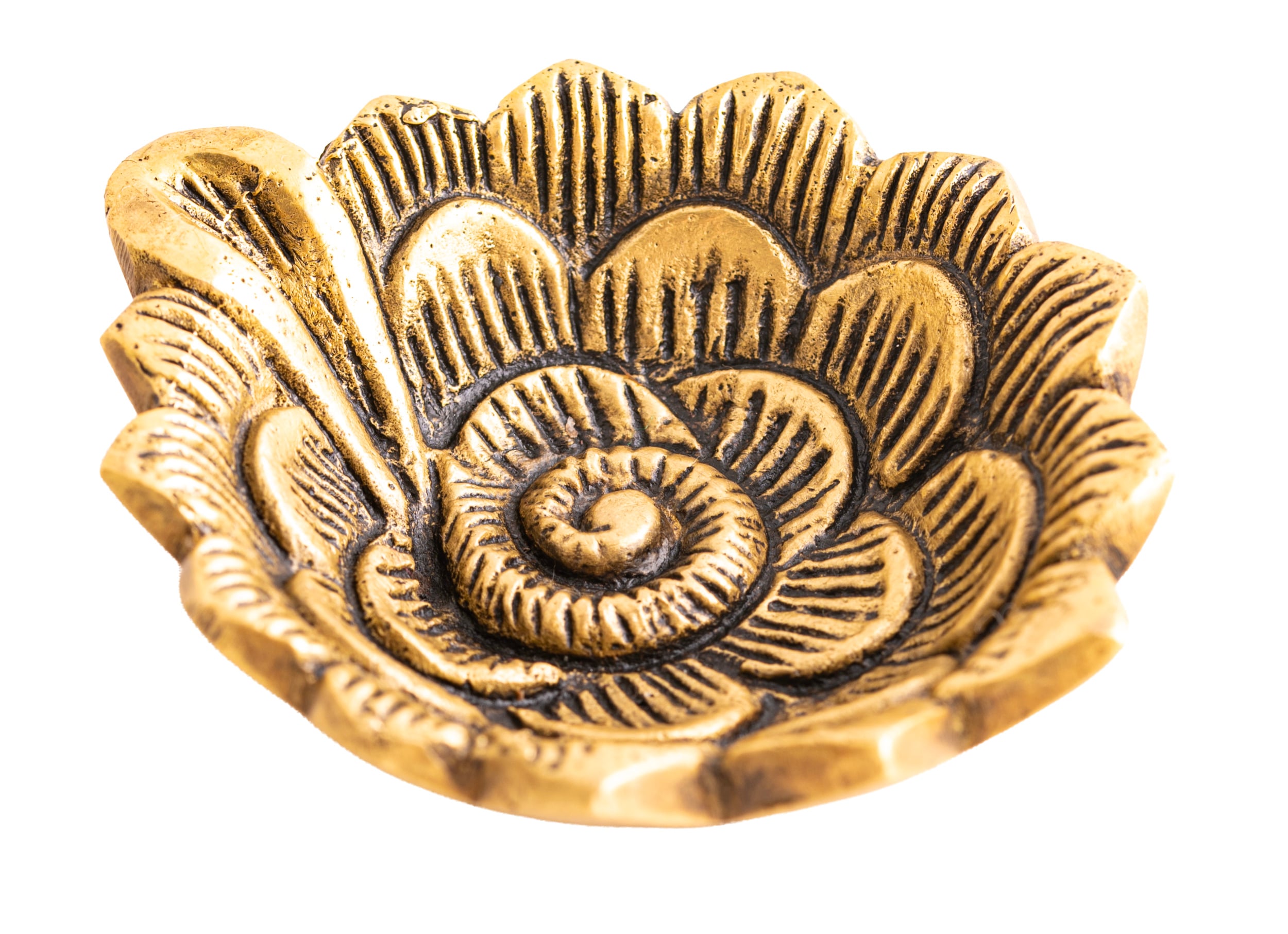 Gheelampe Lotus schweres Messing