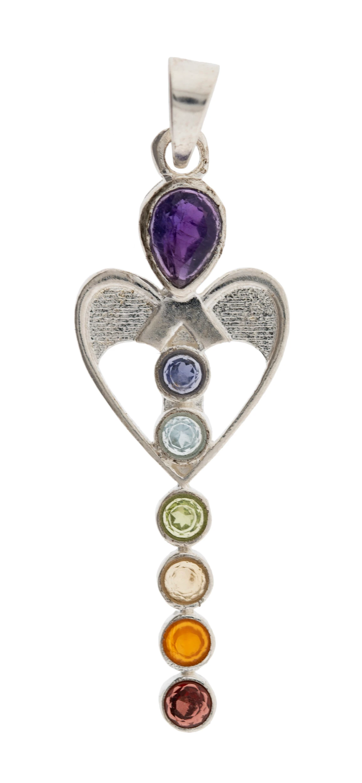 Chakra Engel Anhänger 925er Silber