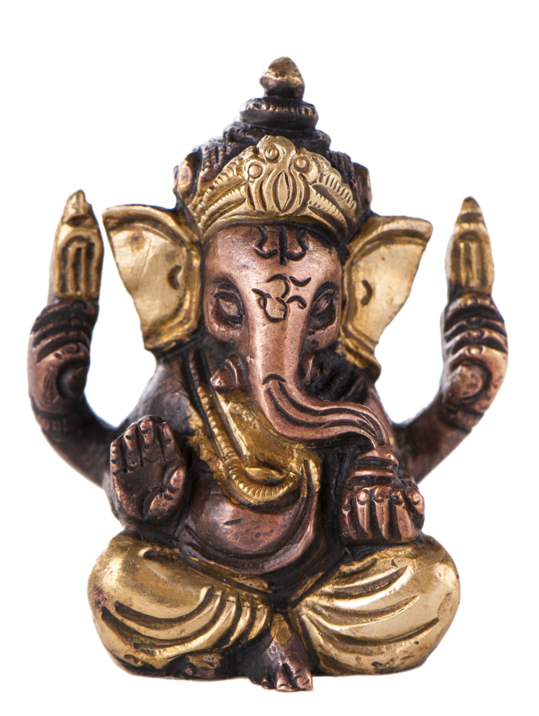 Ganesha, 5,7 cm Messing