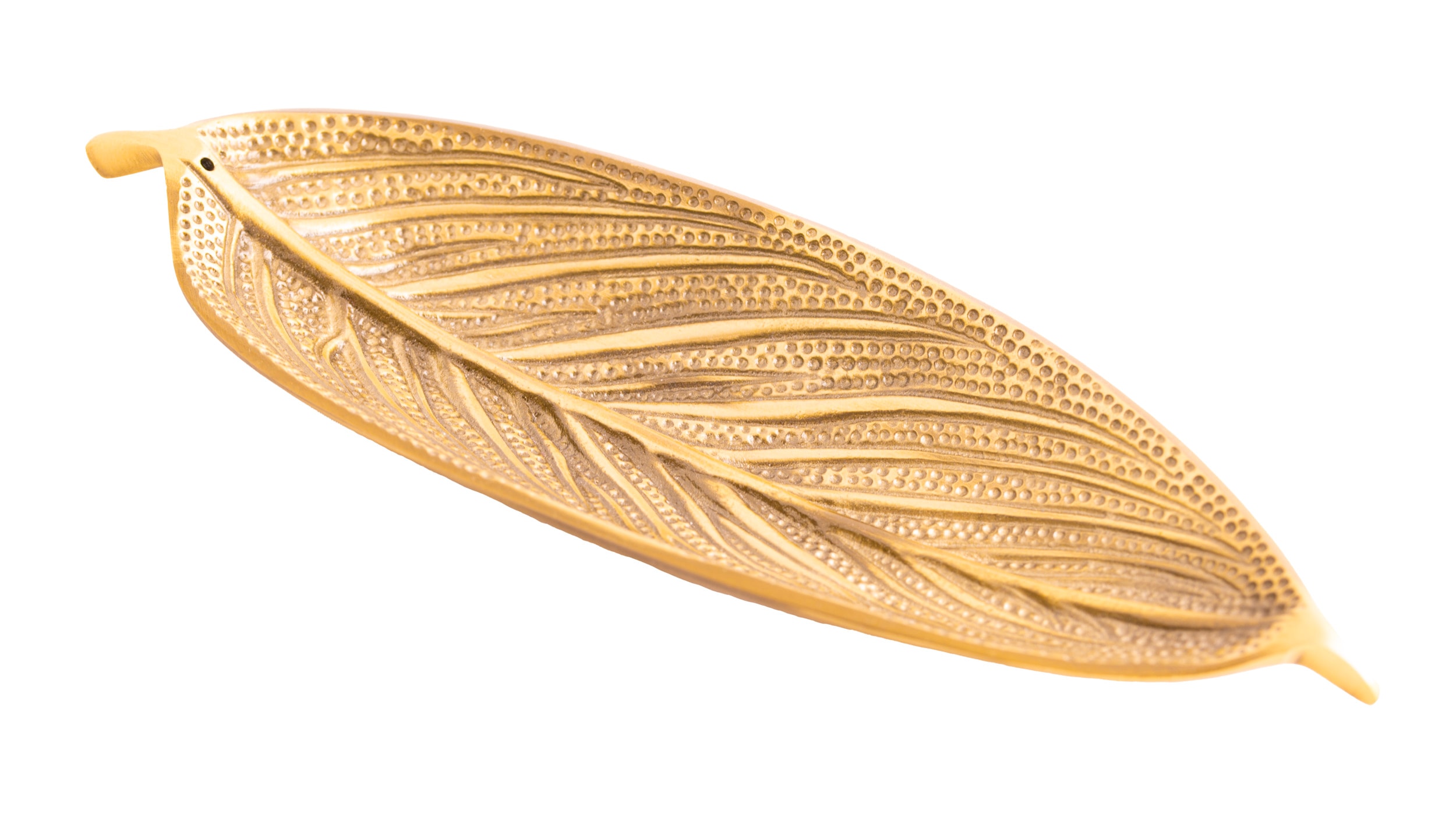 Stäbchenhalter Blatt, BronzeWeißmetall, bronze platiniert