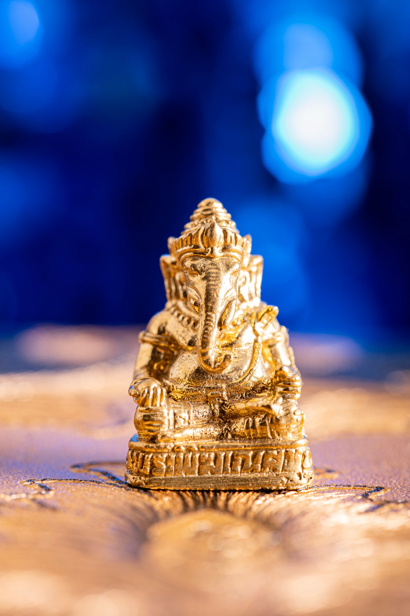 Miniaturfigur Ganesha Messing