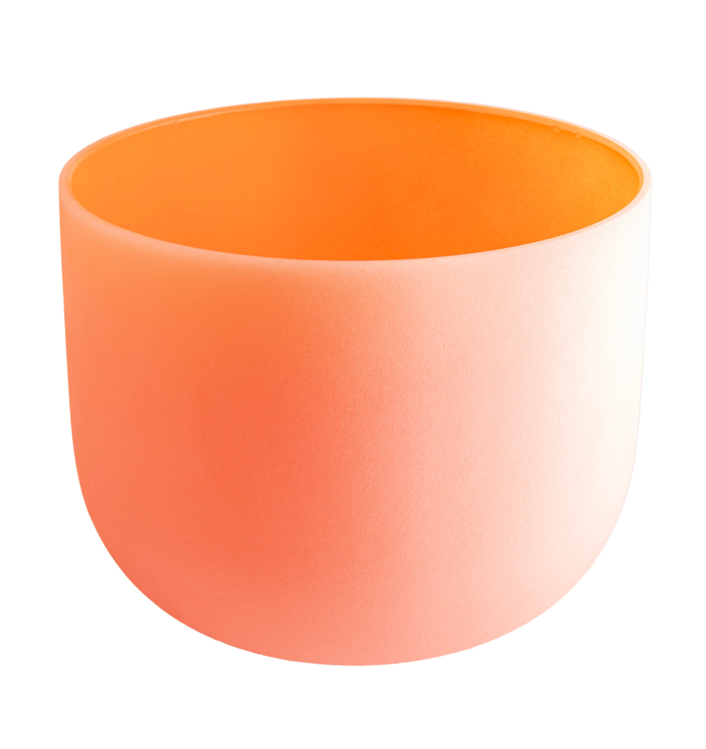 Kristallklangschale Sakral Chakra 11" Ø ca. 28 cm, Ton D, Farbe Orange