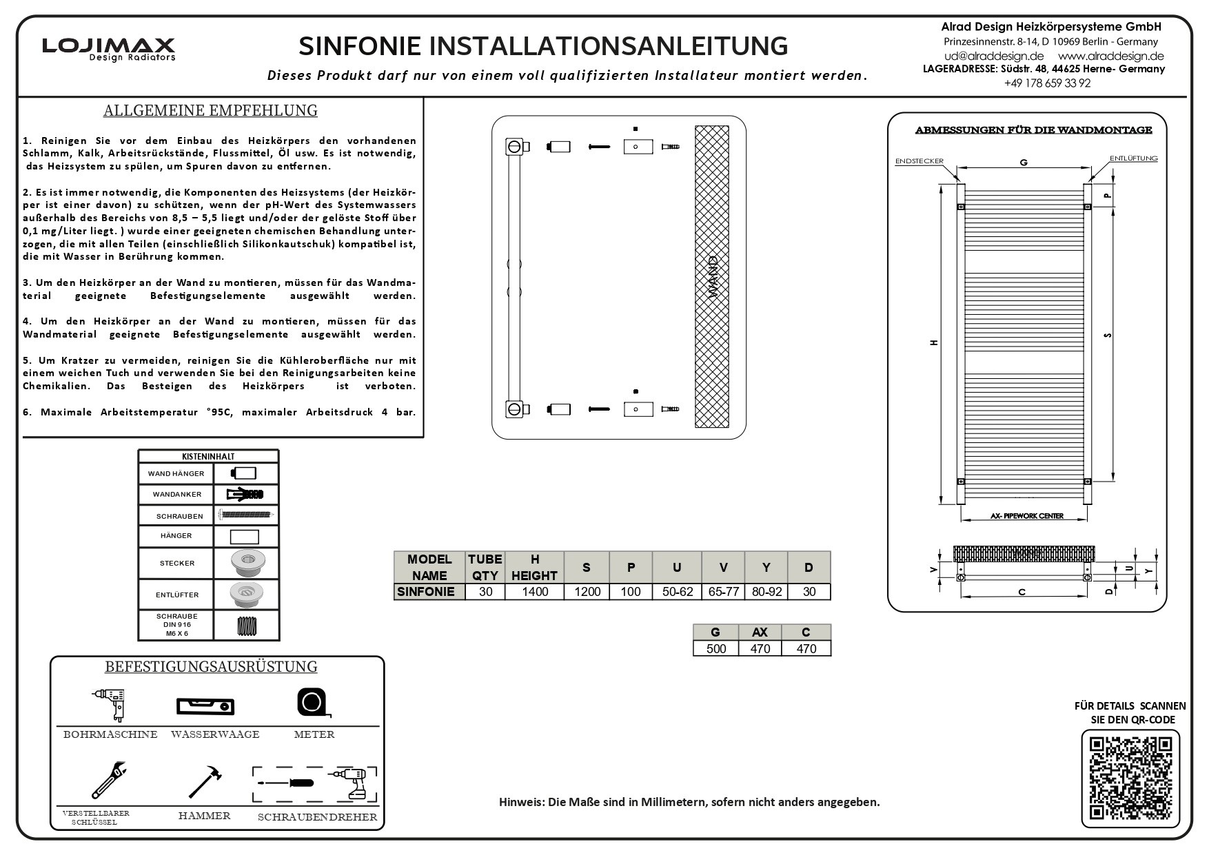 Lojimax Design Badheizkörper Badezimmer Heizung  Sinfonie
