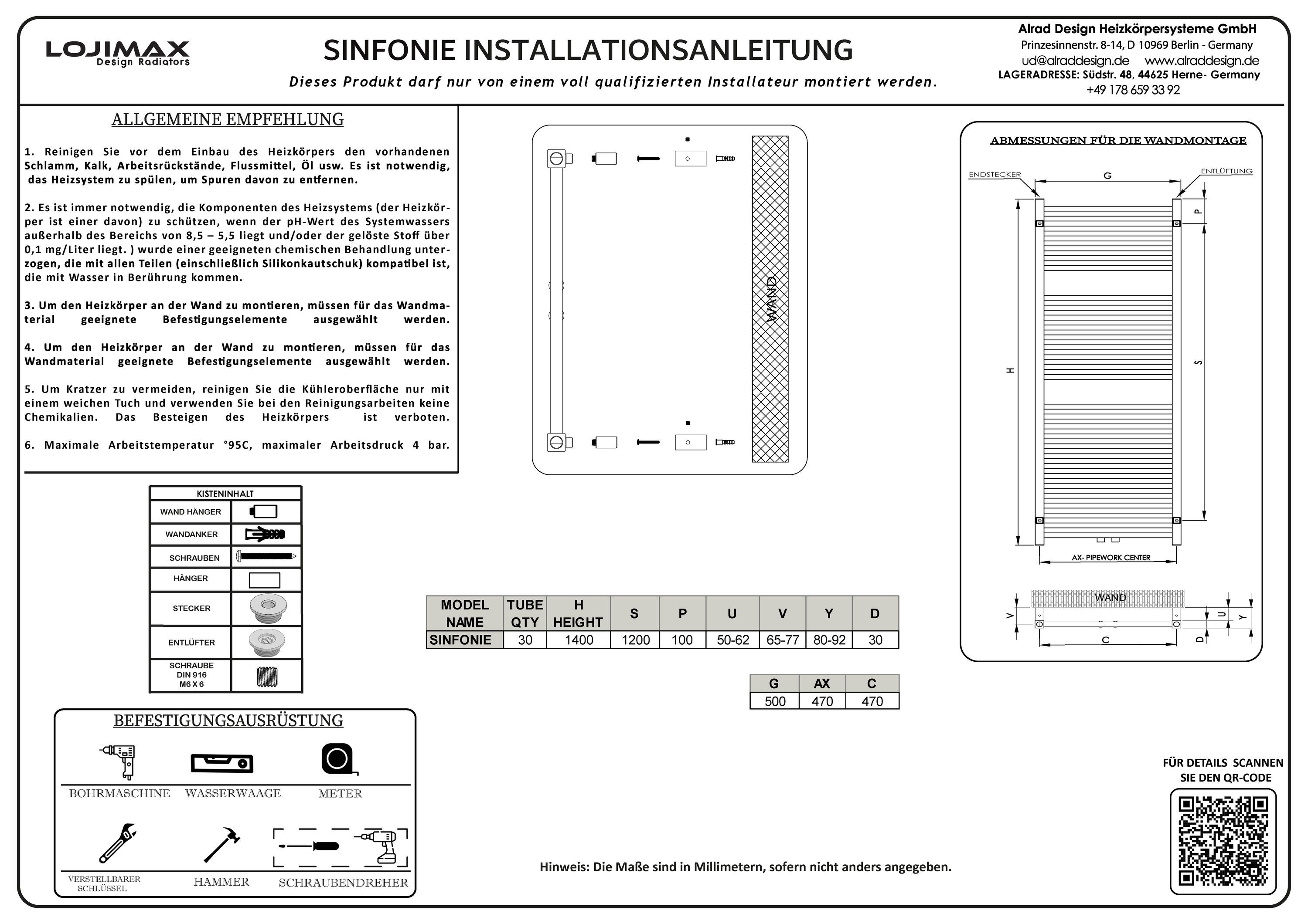 Lojimax Design Badheizkörper Badezimmer Heizung  Sinfonie