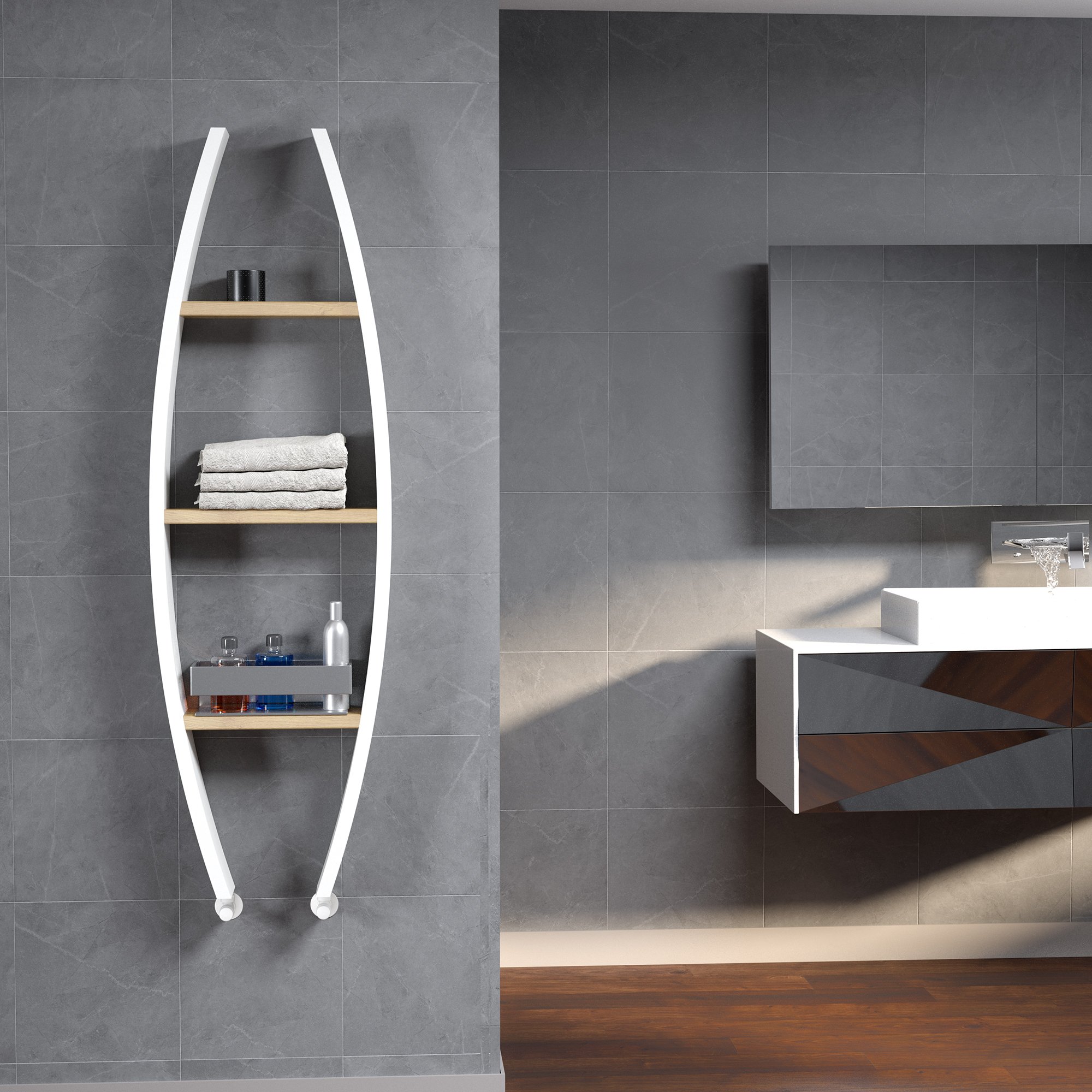Lojimax Aluminium Design Badheizkörper Badezimmer Heizung Bolly
