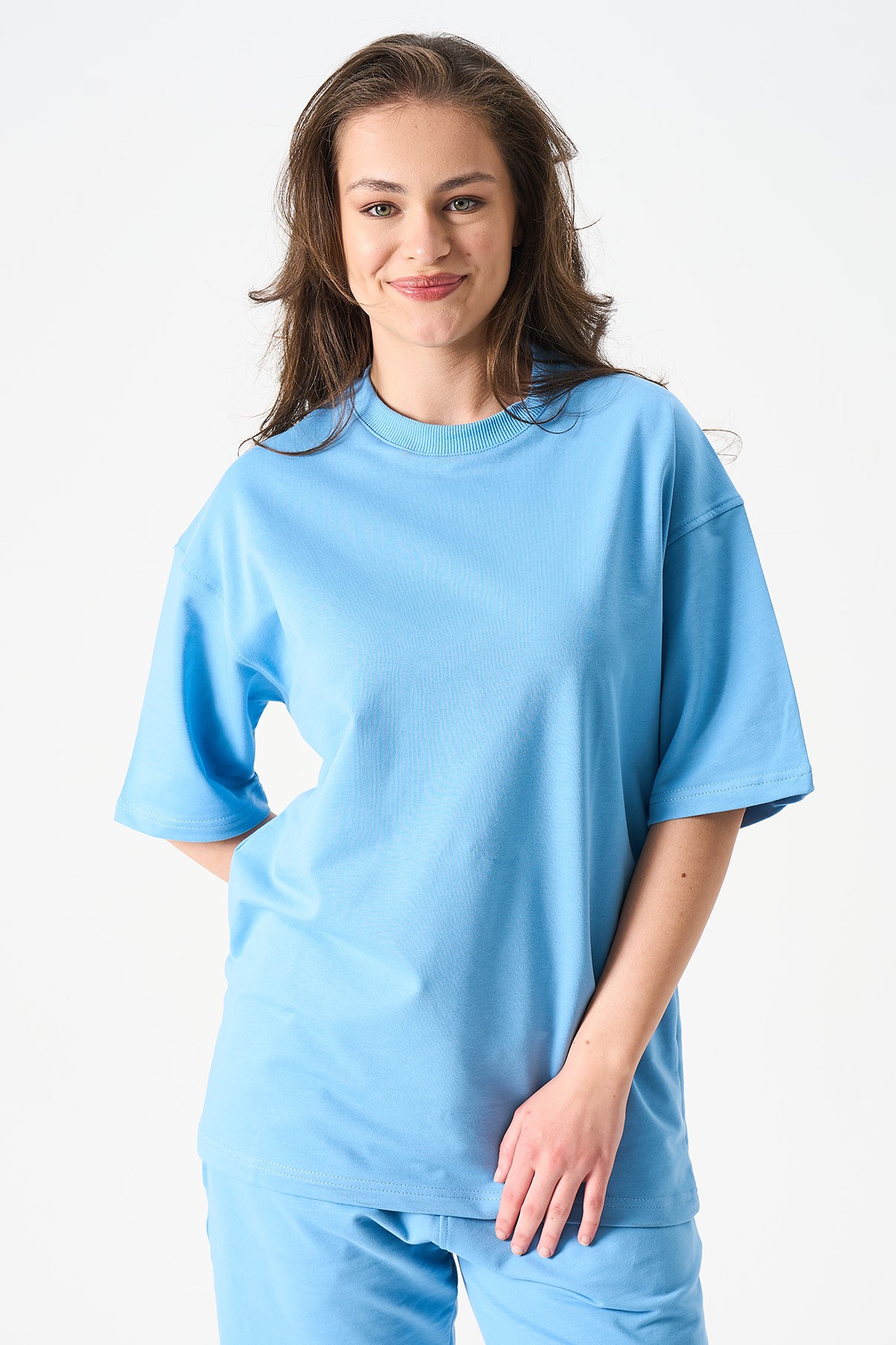 Damen Oversize T-Shirt - BLAU image