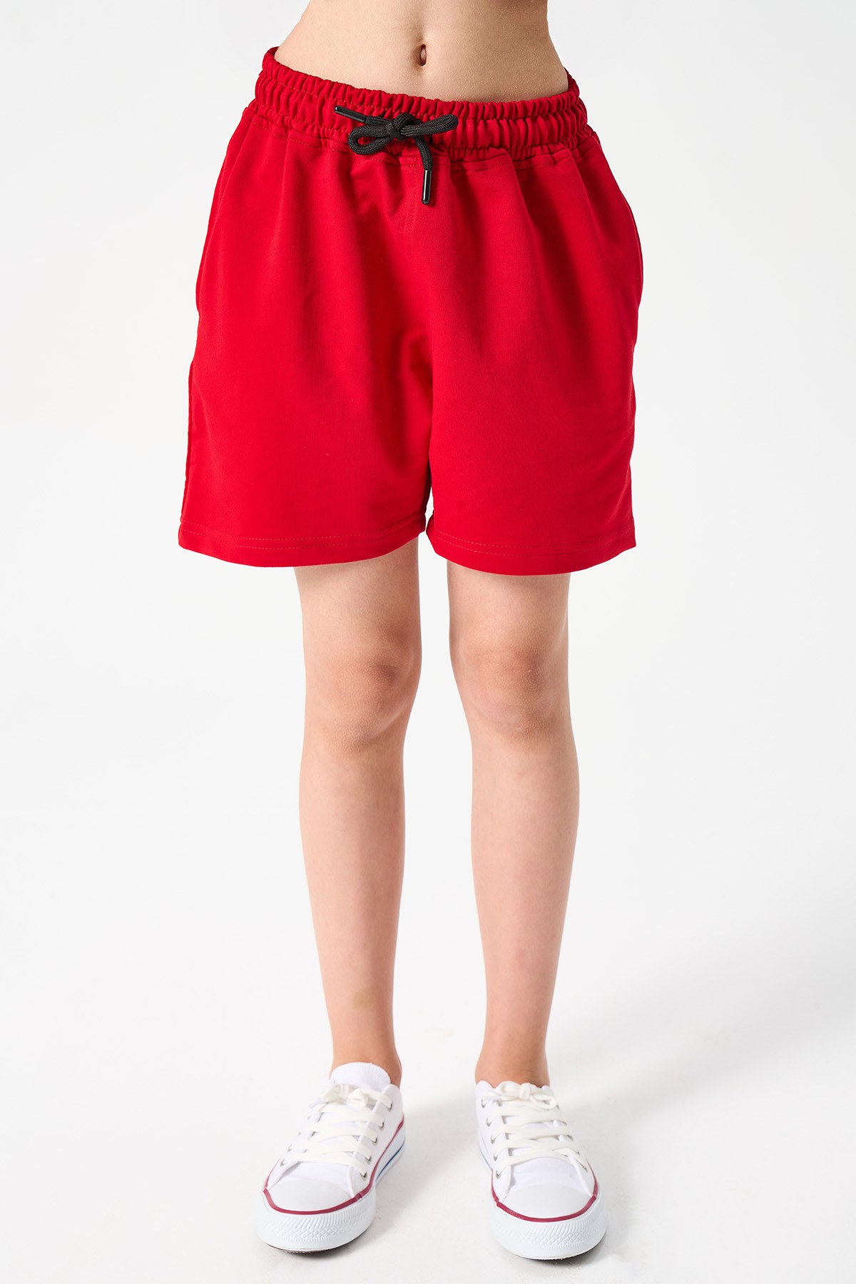 Mädchen Basic Shorts  - ROT image