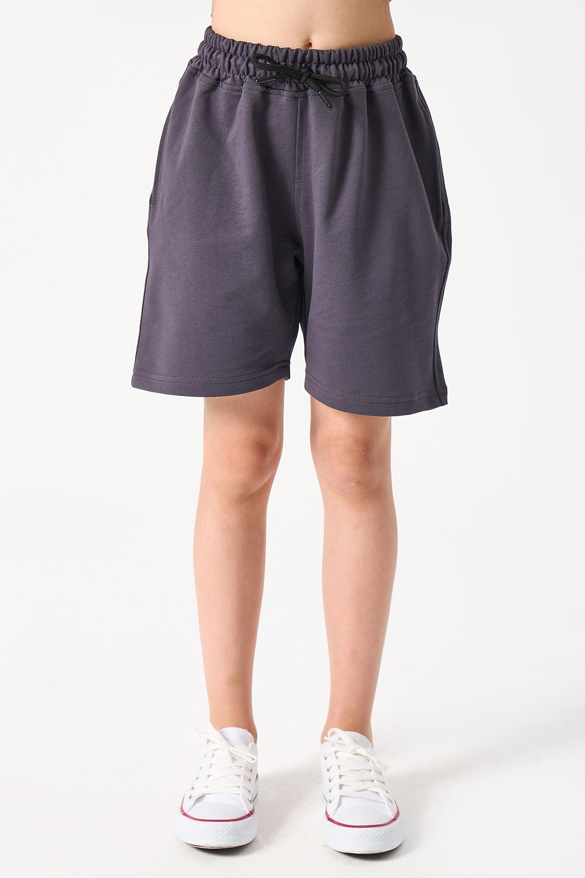 Mädchen Basic Shorts  - GRAU image