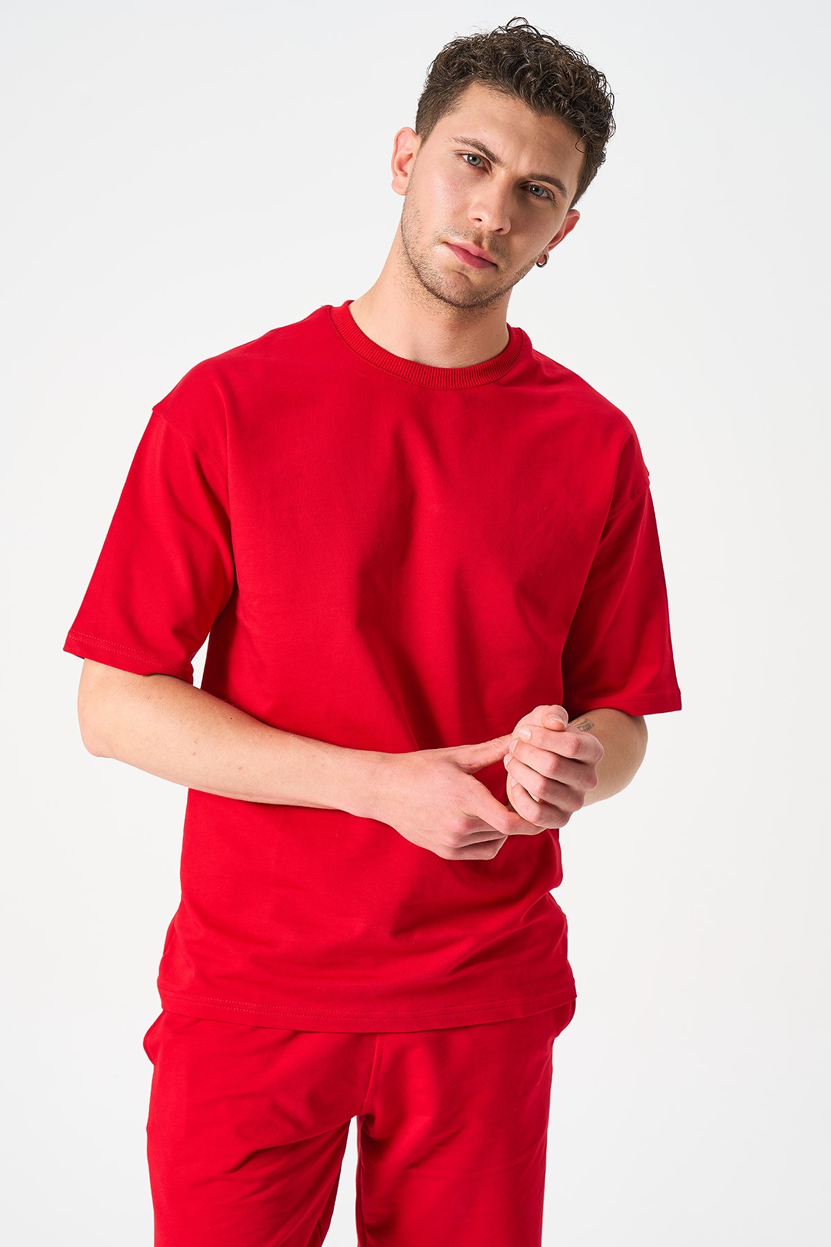Men's Oversize T-Shirt - RED image