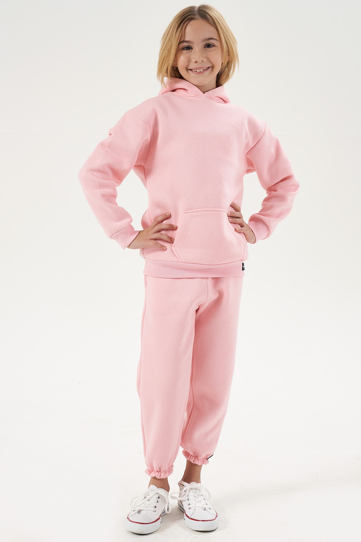 Kapuzenpullover und Jogginghose für Mädchen – Trainingsanzug - ROSA main variant image