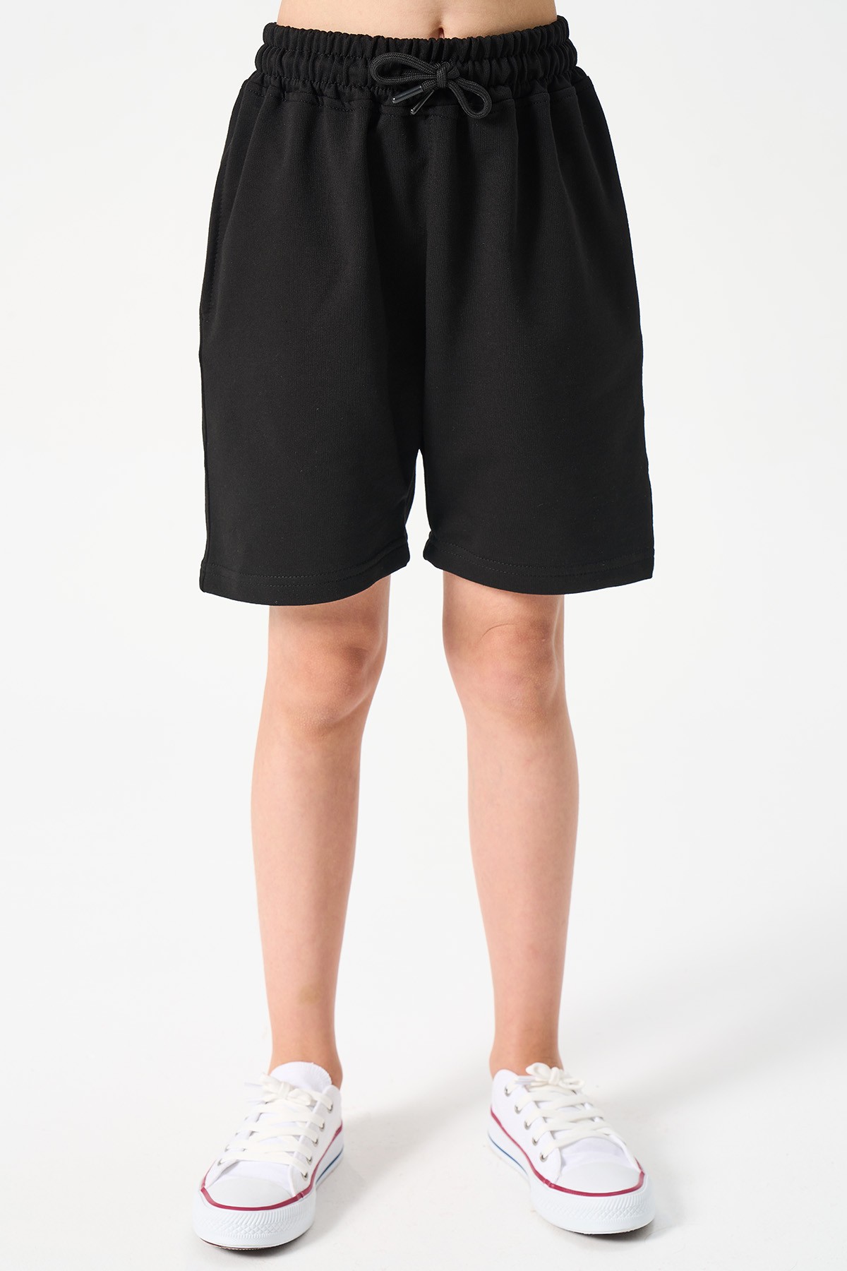Mädchen Basic T-Shirt und Shorts Set