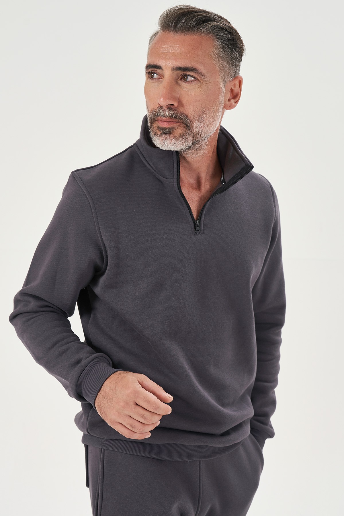 Half Zip Sweatshirt für Herren - GRAU image