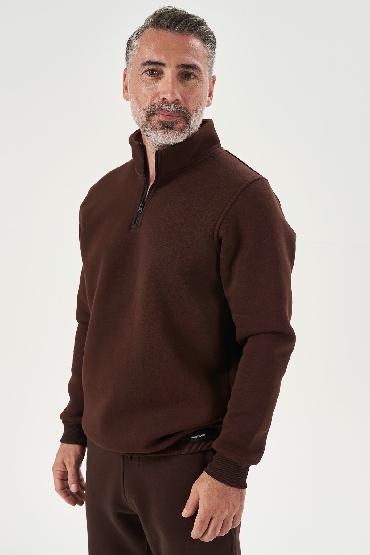 Half Zip Sweatshirt für Herren - BRAUN image