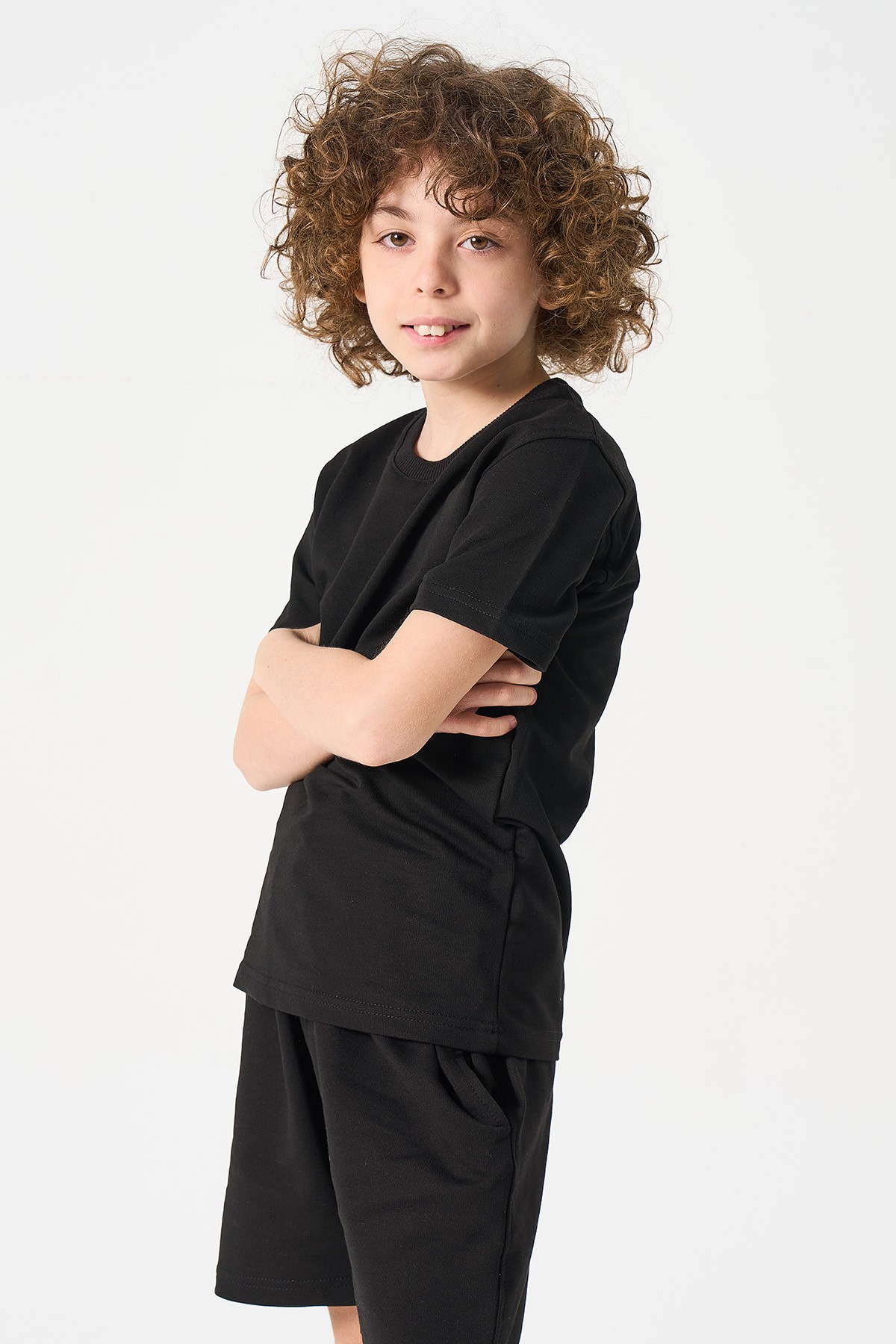 Jungen Basic T-Shirt und Shorts Set