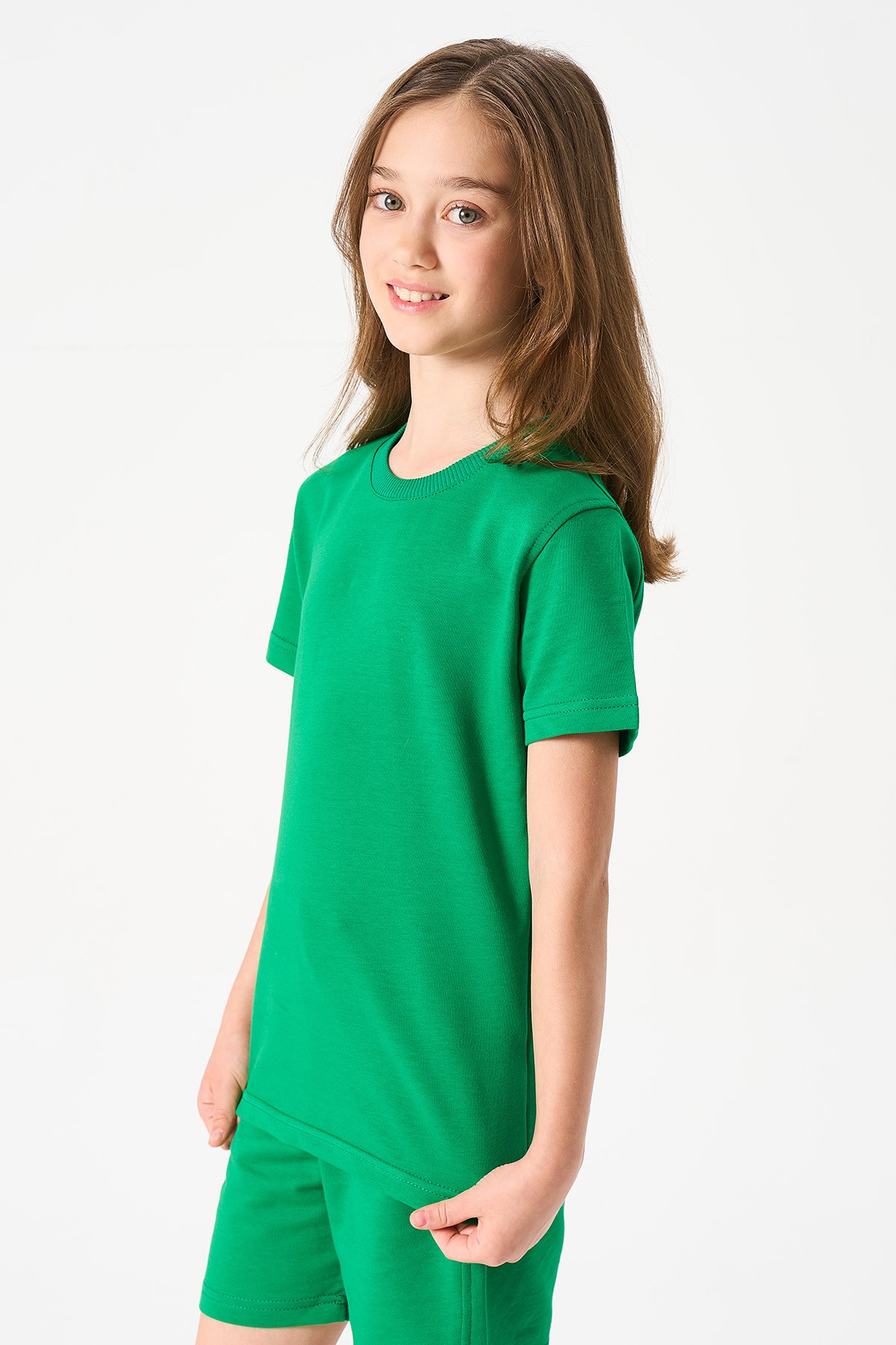 Mädchen Basic T-Shirt - GRÜN image