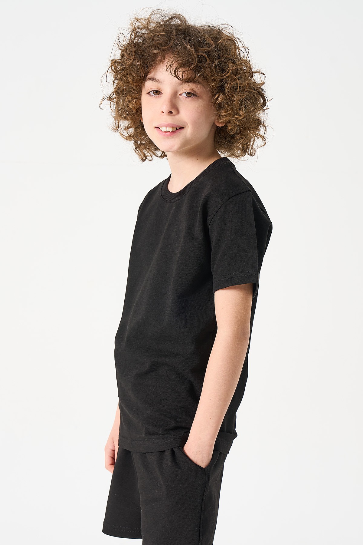 Jungen Basic T-Shirt