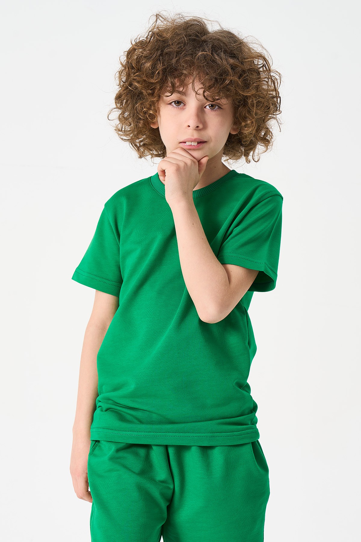 Jungen Basic T-Shirt - GRÜN image